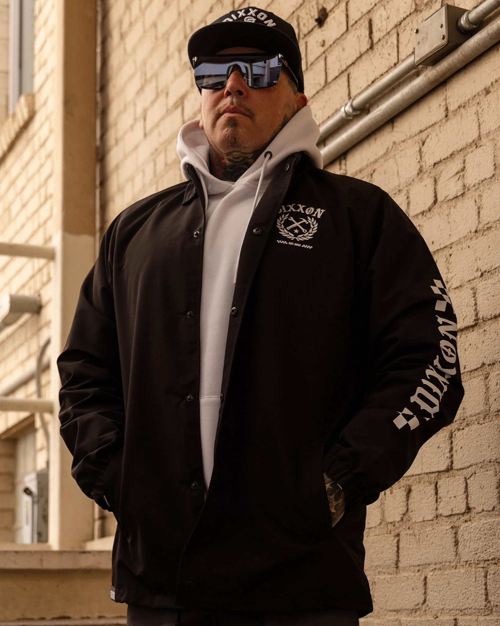 White Cruz Coaches Jacket - Black - Image 8