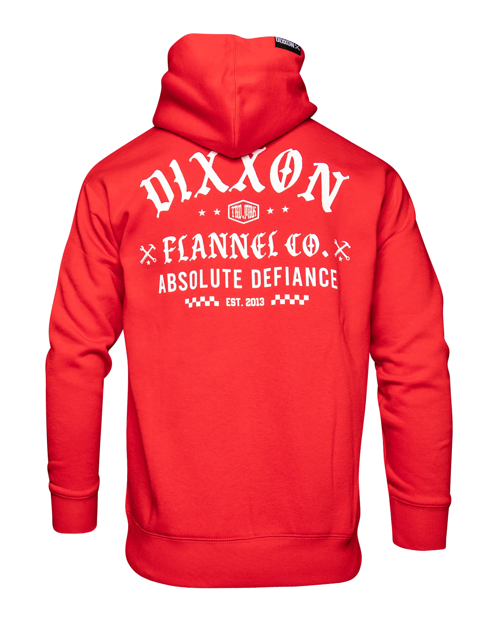 White Cruz Pullover Hoodie - Red - Image 2