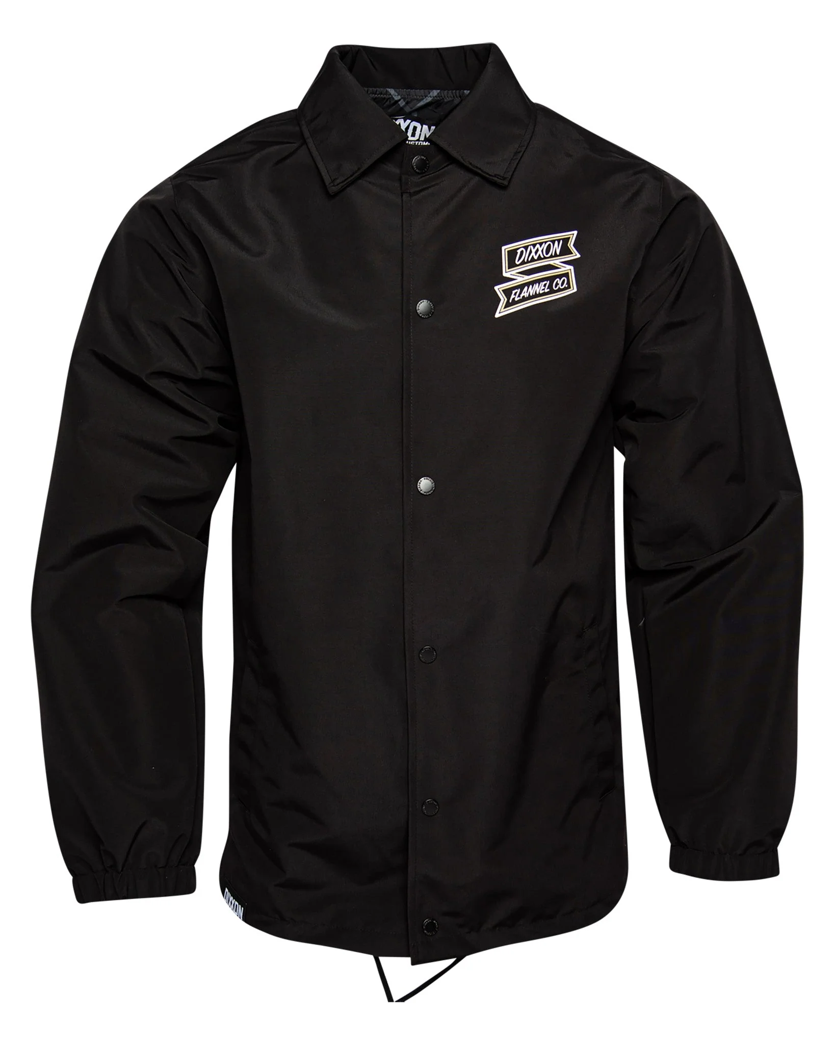 White & Gold Ignite Coaches Jacket - Black - Image 3