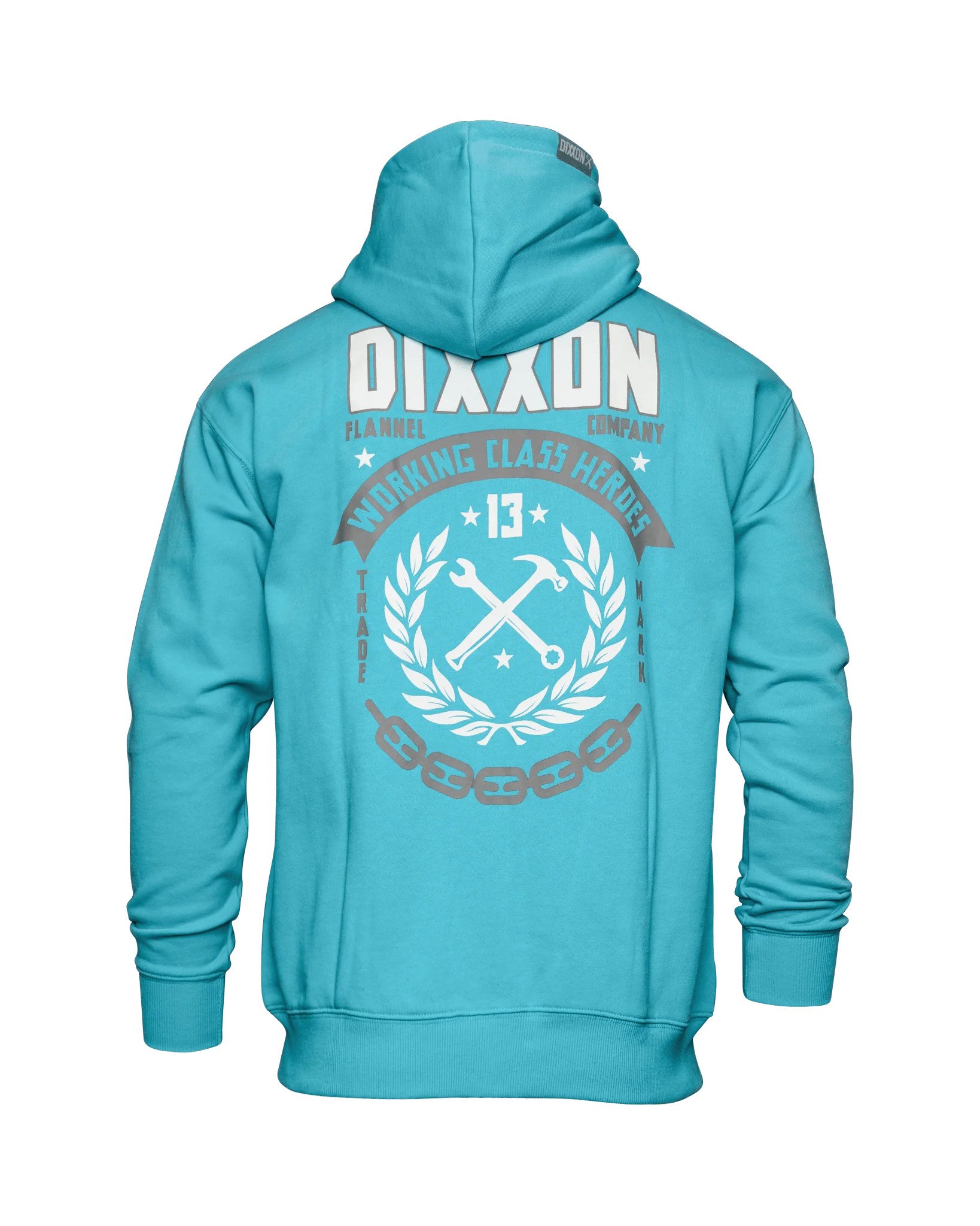 White & Gray Weld Zip Up Hoodie - Tiffany - Image 3