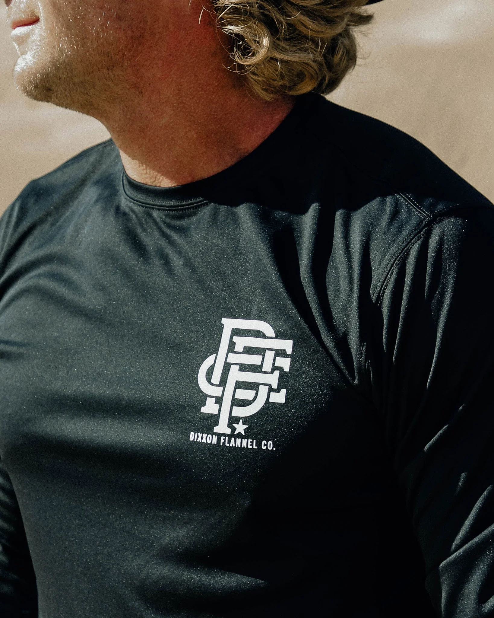 White Icon UV Long Sleeve T-Shirt - Black - Image 2