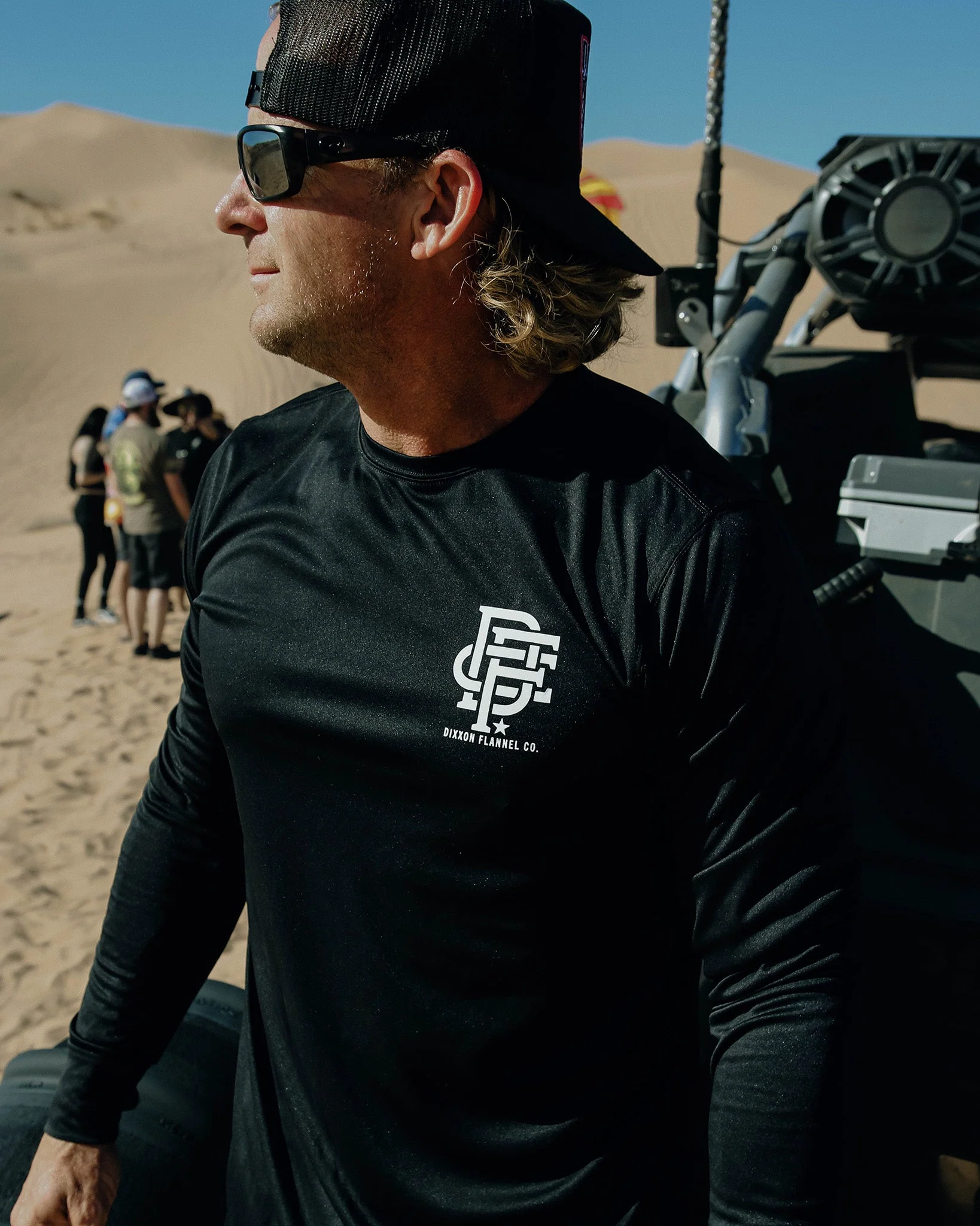 White Icon UV Long Sleeve T-Shirt - Black - Image 3
