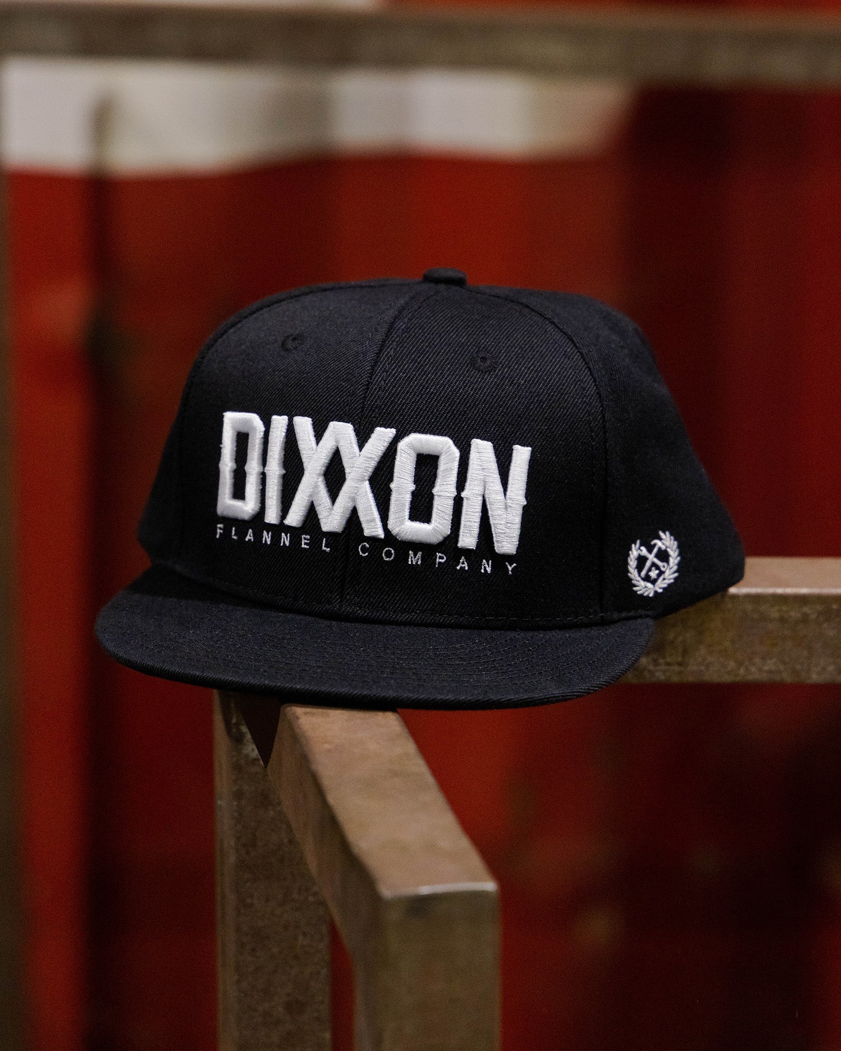 White Logotype Flat Bill Snapback - Image 4