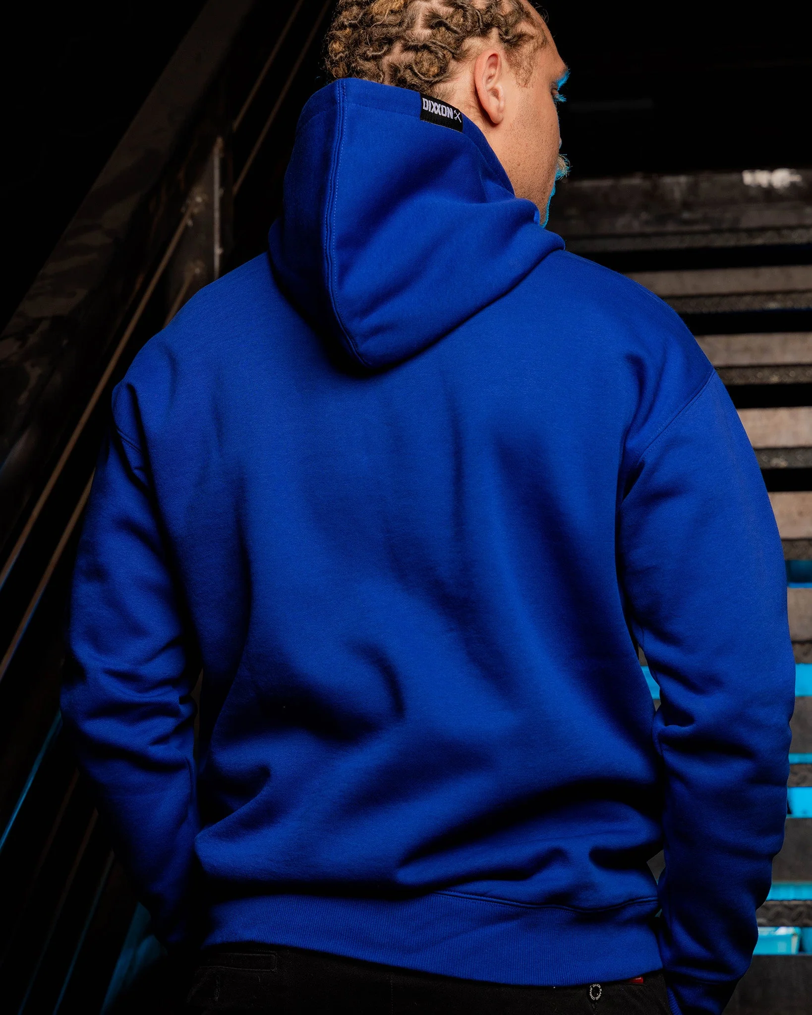 White MFG Pullover Hoodie - Blue - Image 4