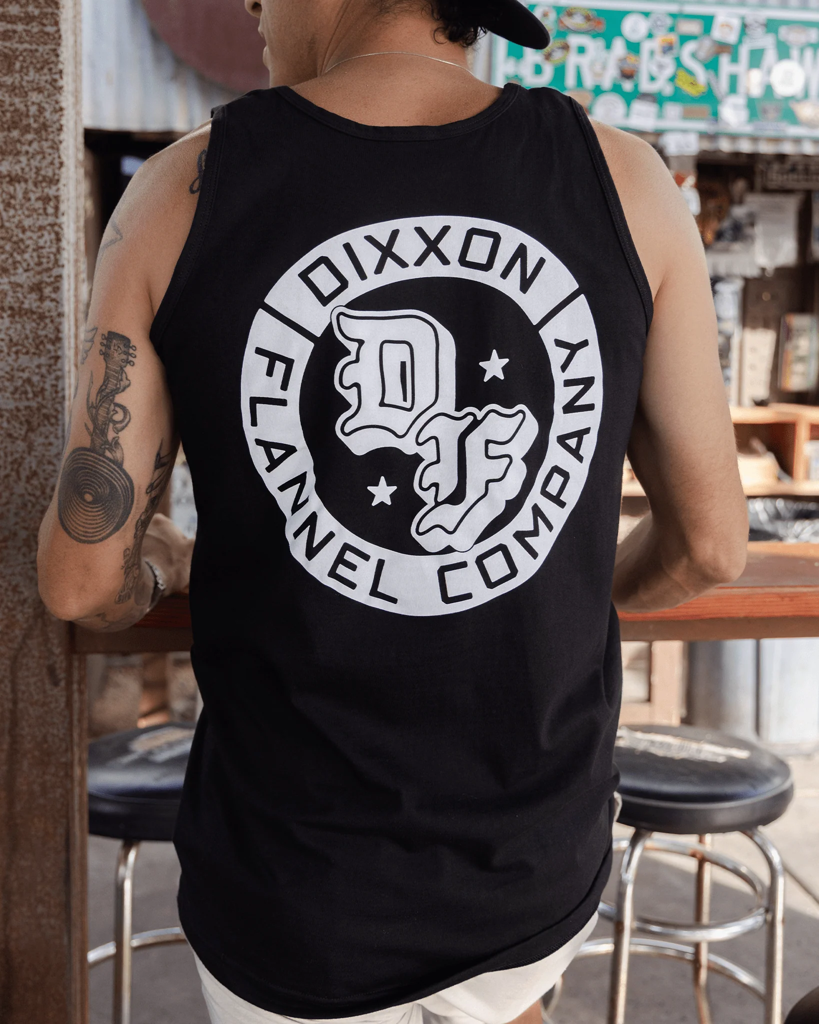 White Stars Tank - Black - Image 2