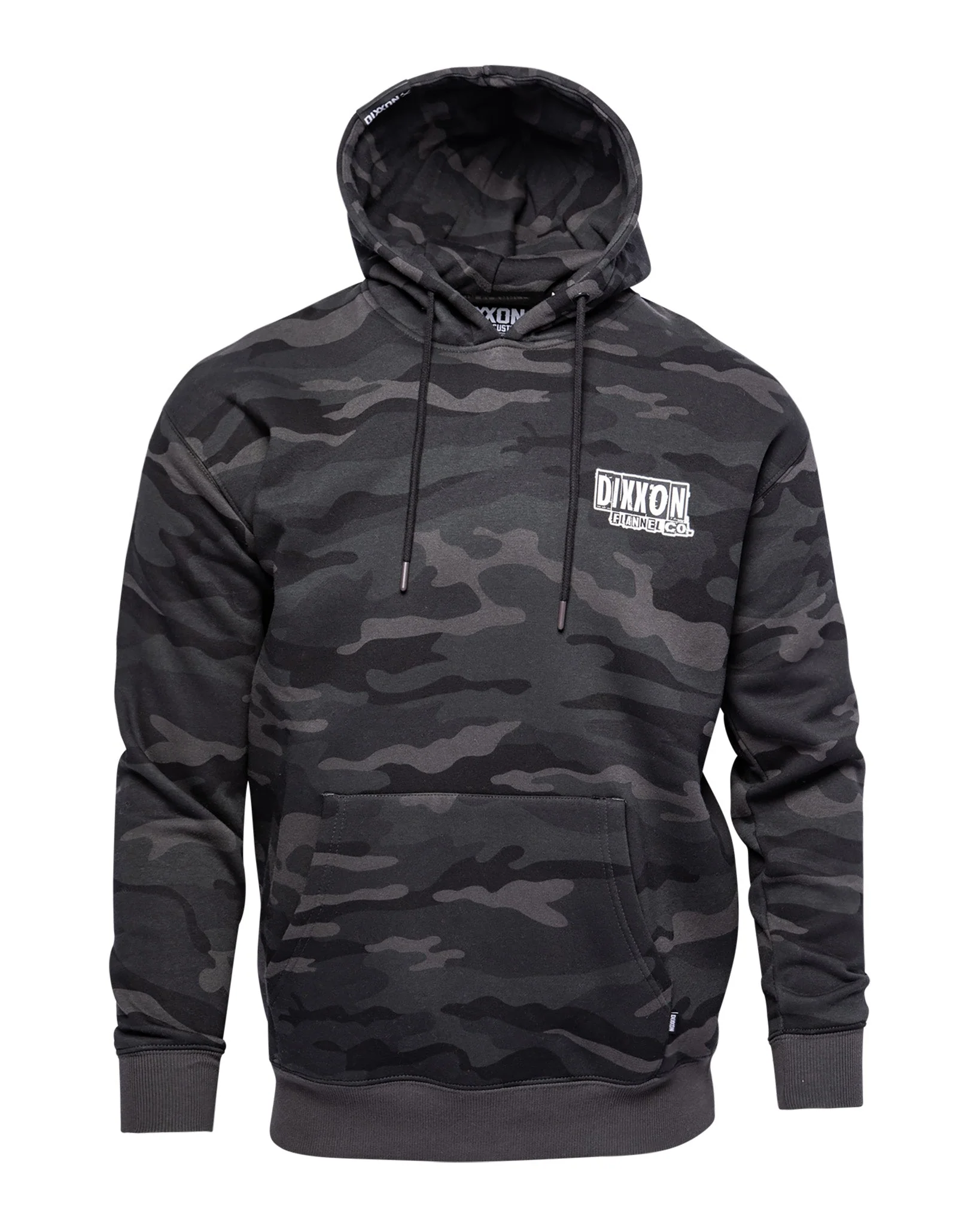 White Truckin' Pullover Hoodie - Black Camo - Image 3