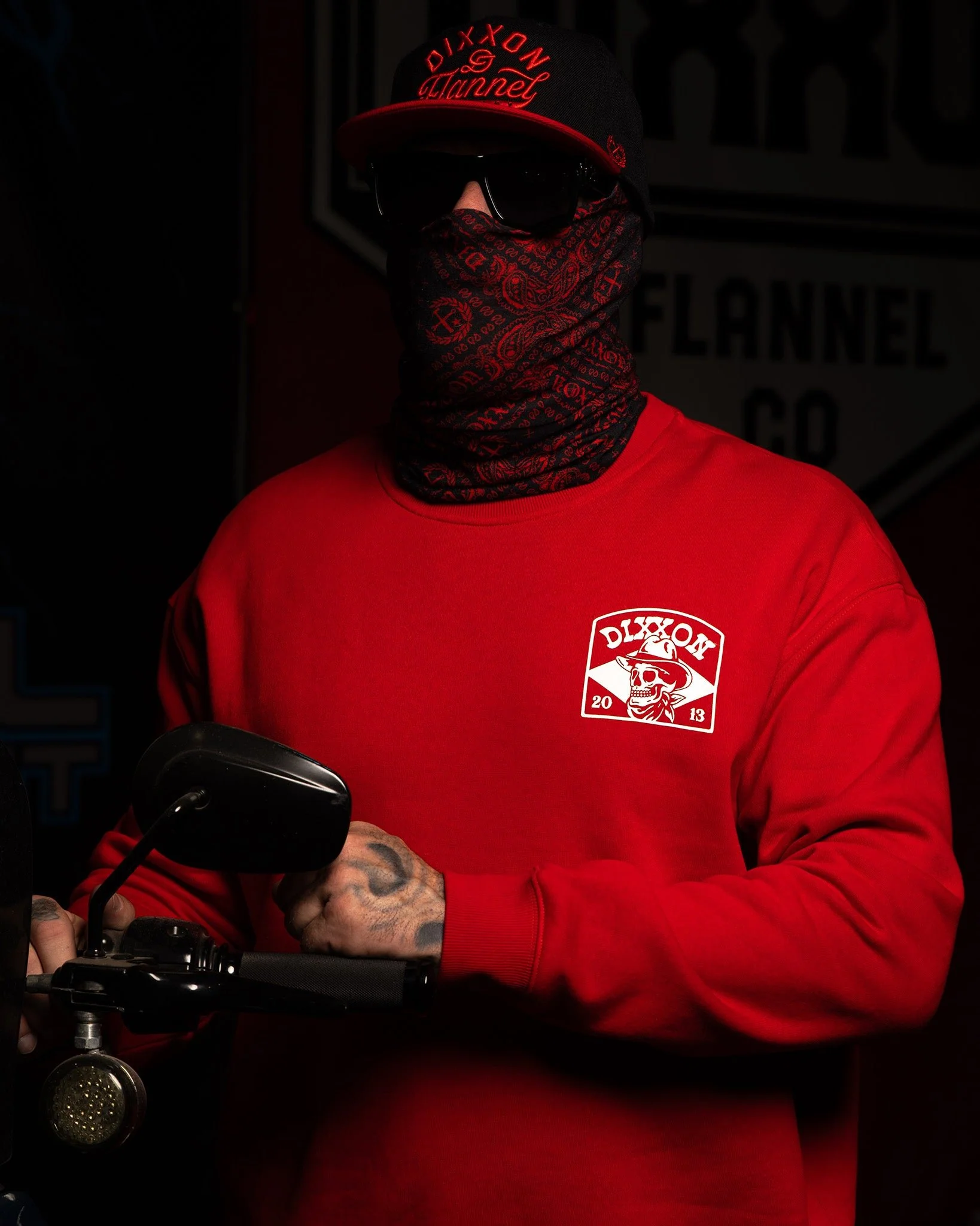 White Vaquero Crewneck Sweatshirt - Red - Image 4