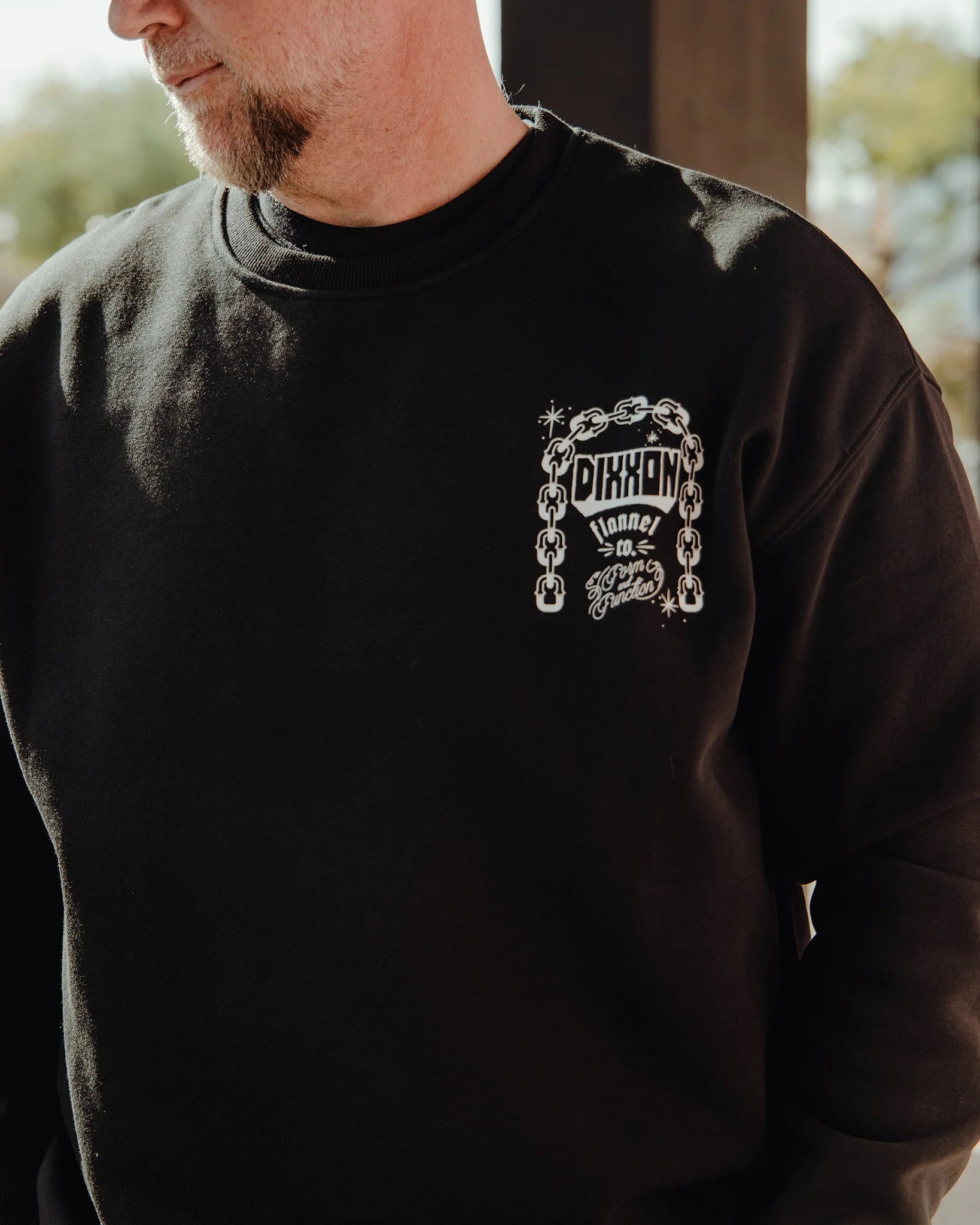 White Westside Crewneck Sweatshirt - Black - Image 2