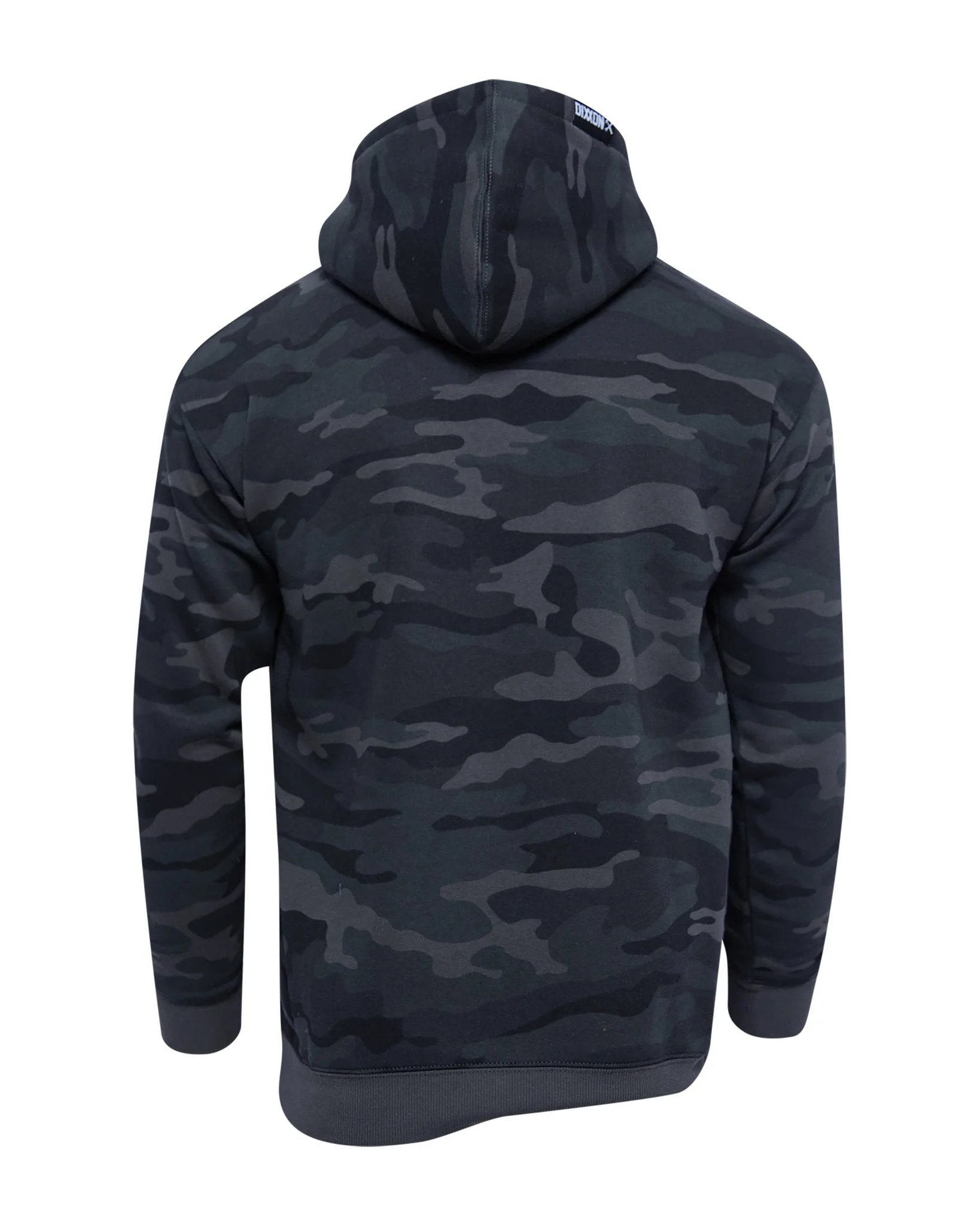 White Working Class Pullover Hoodie - Black Camo - Image 3