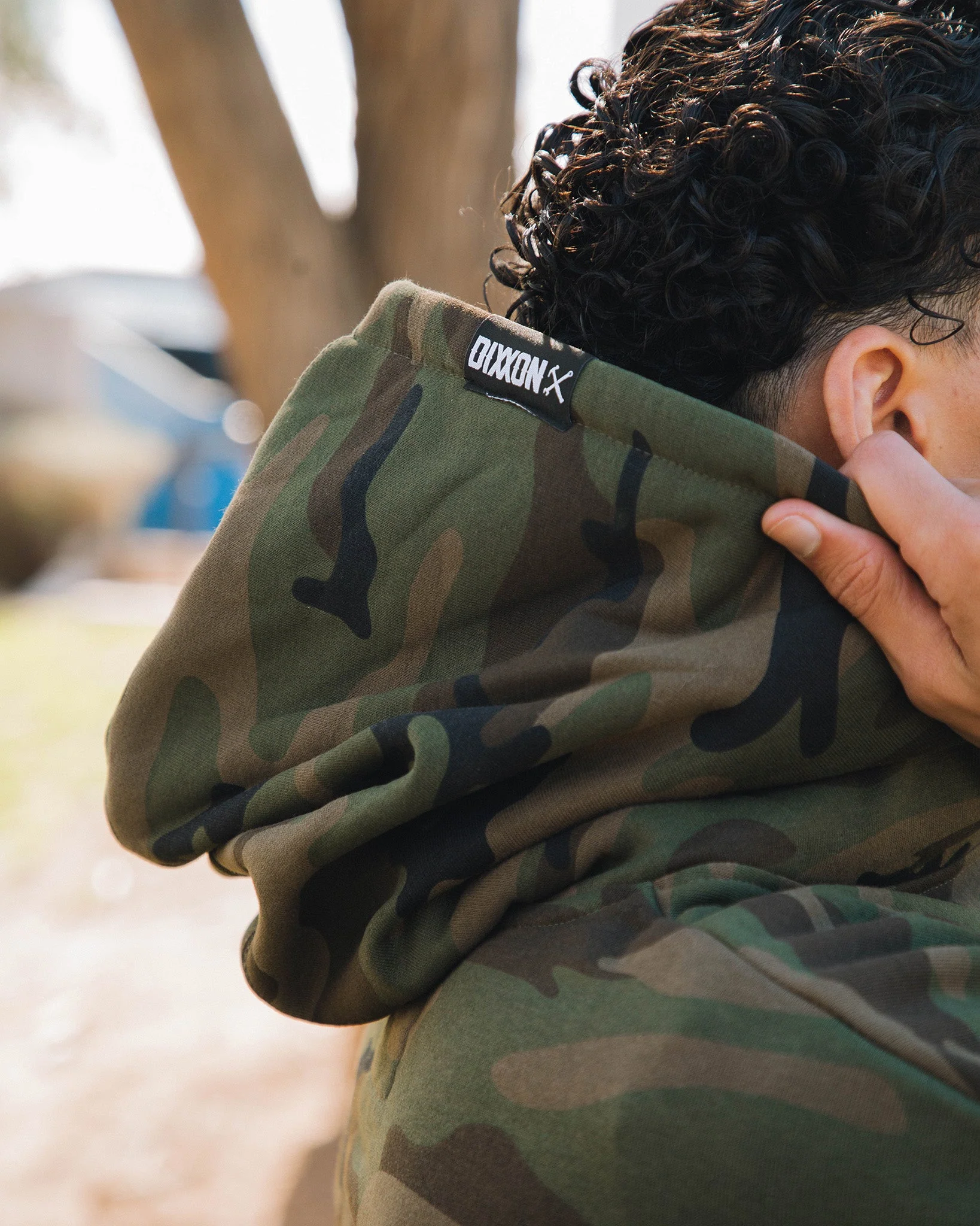 White Working Class TM Pullover Hoodie - Camo - Image 2