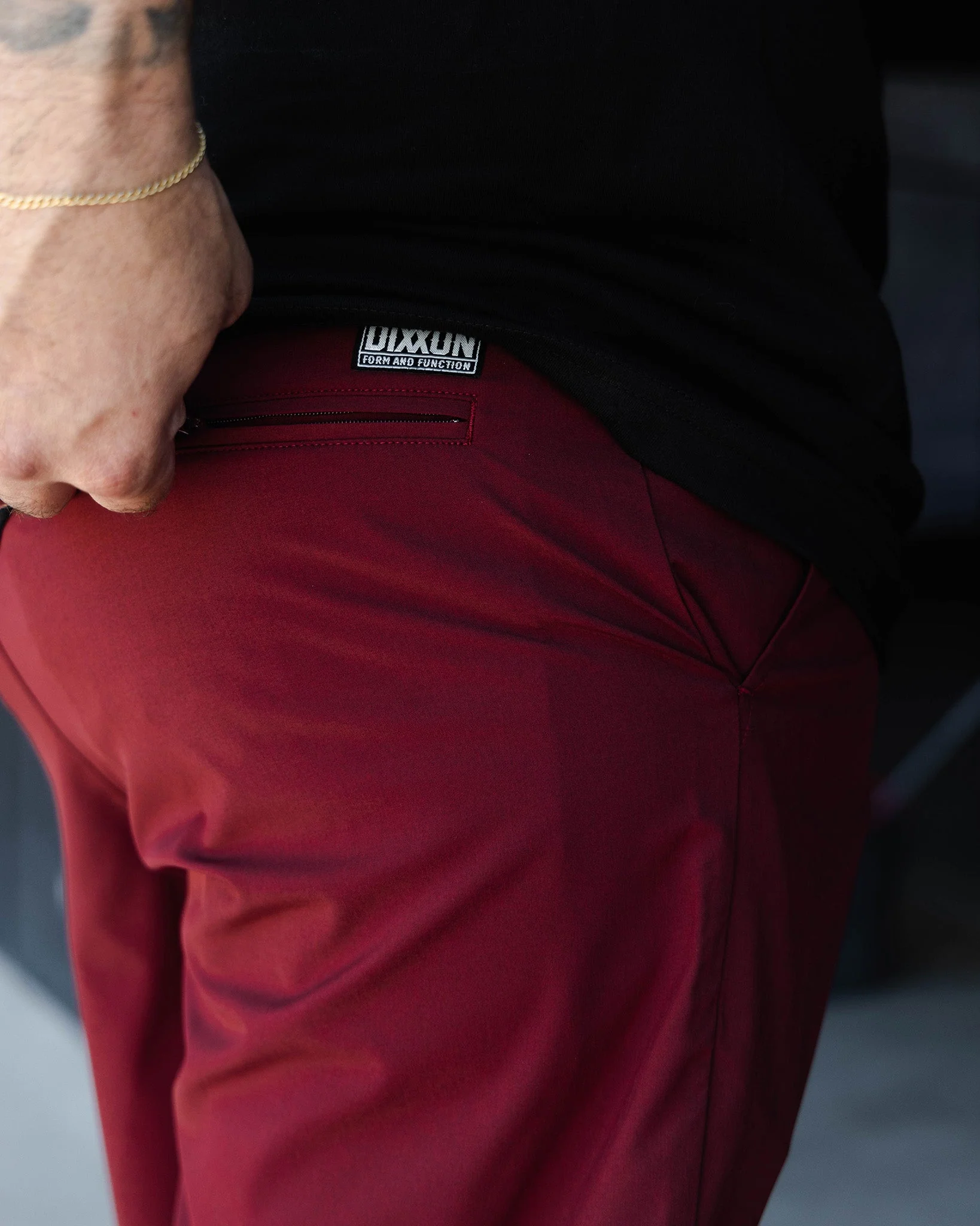 Hybrid Shorts - Maroon - Image 3