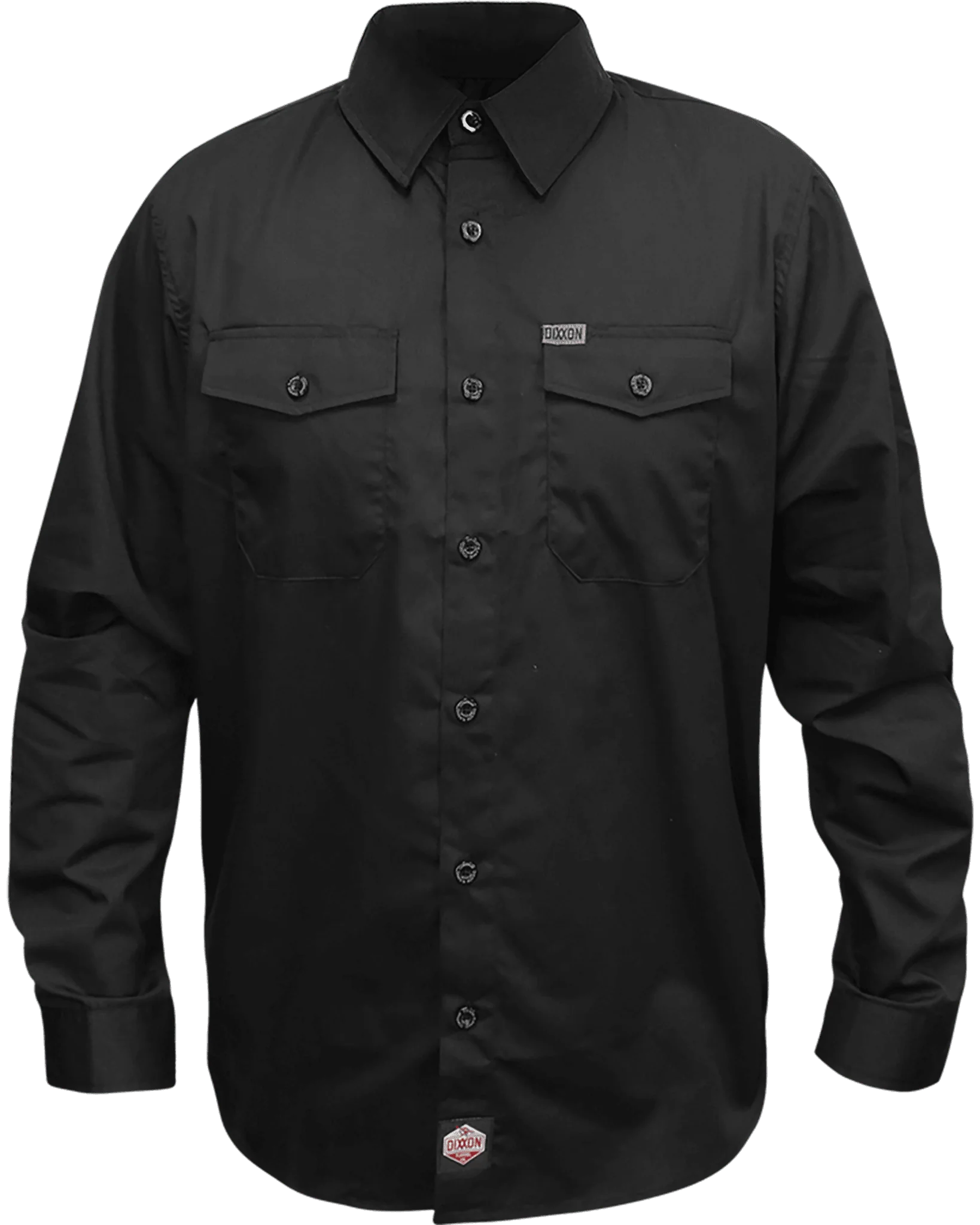 WorkForce Long Sleeve Work Shirt - Black - Image 2