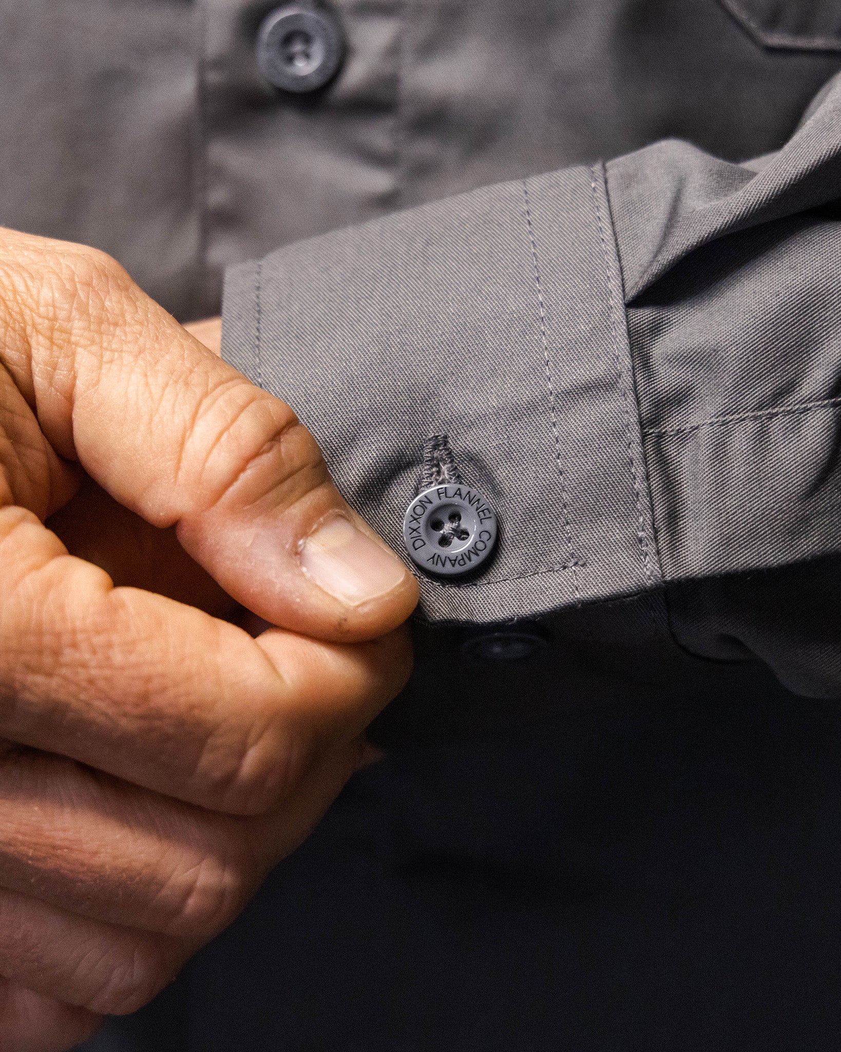 WorkForce Long Sleeve Work Shirt - Charcoal - Image 6