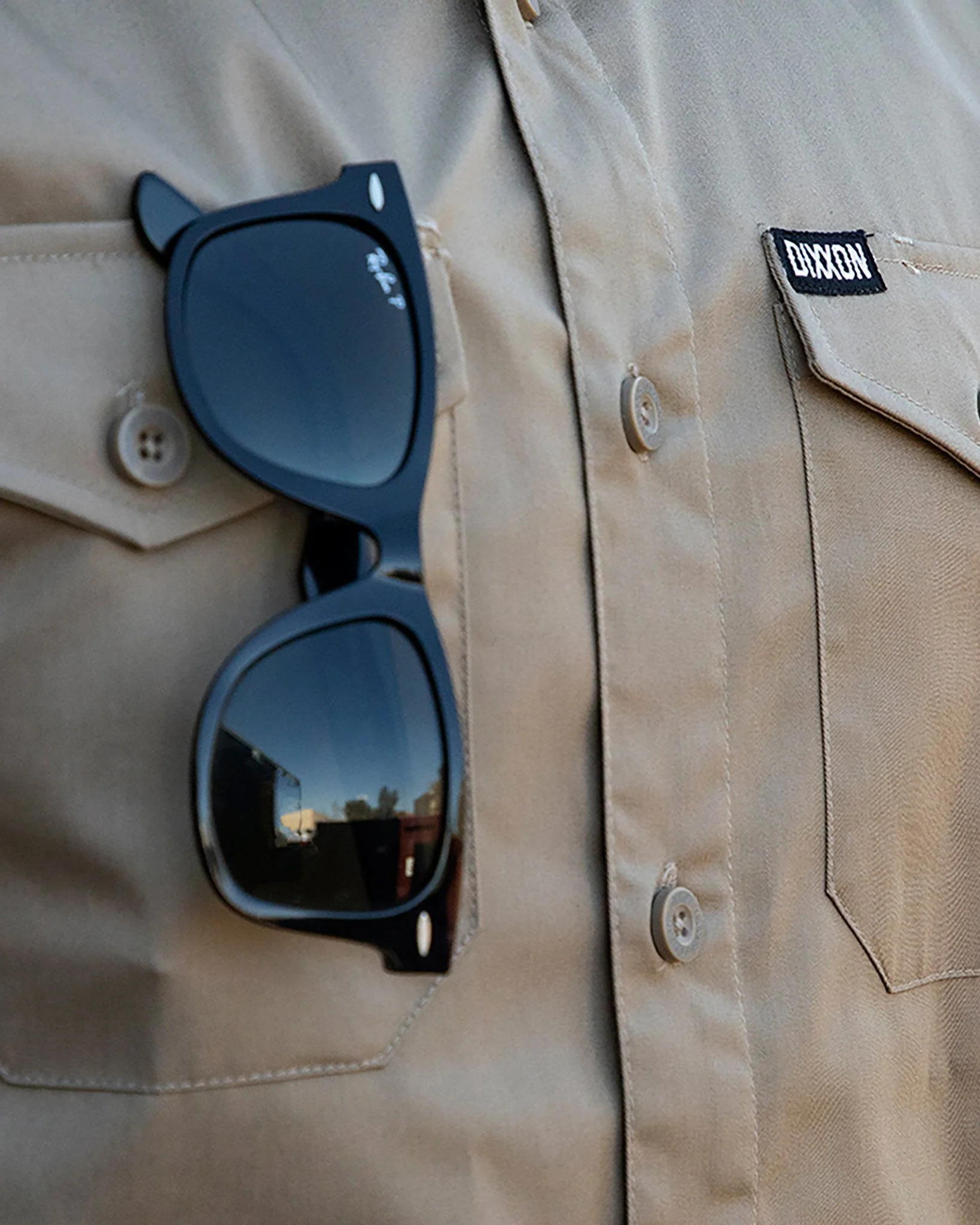WorkForce Short Sleeve Work Shirt - Khaki - Image 4