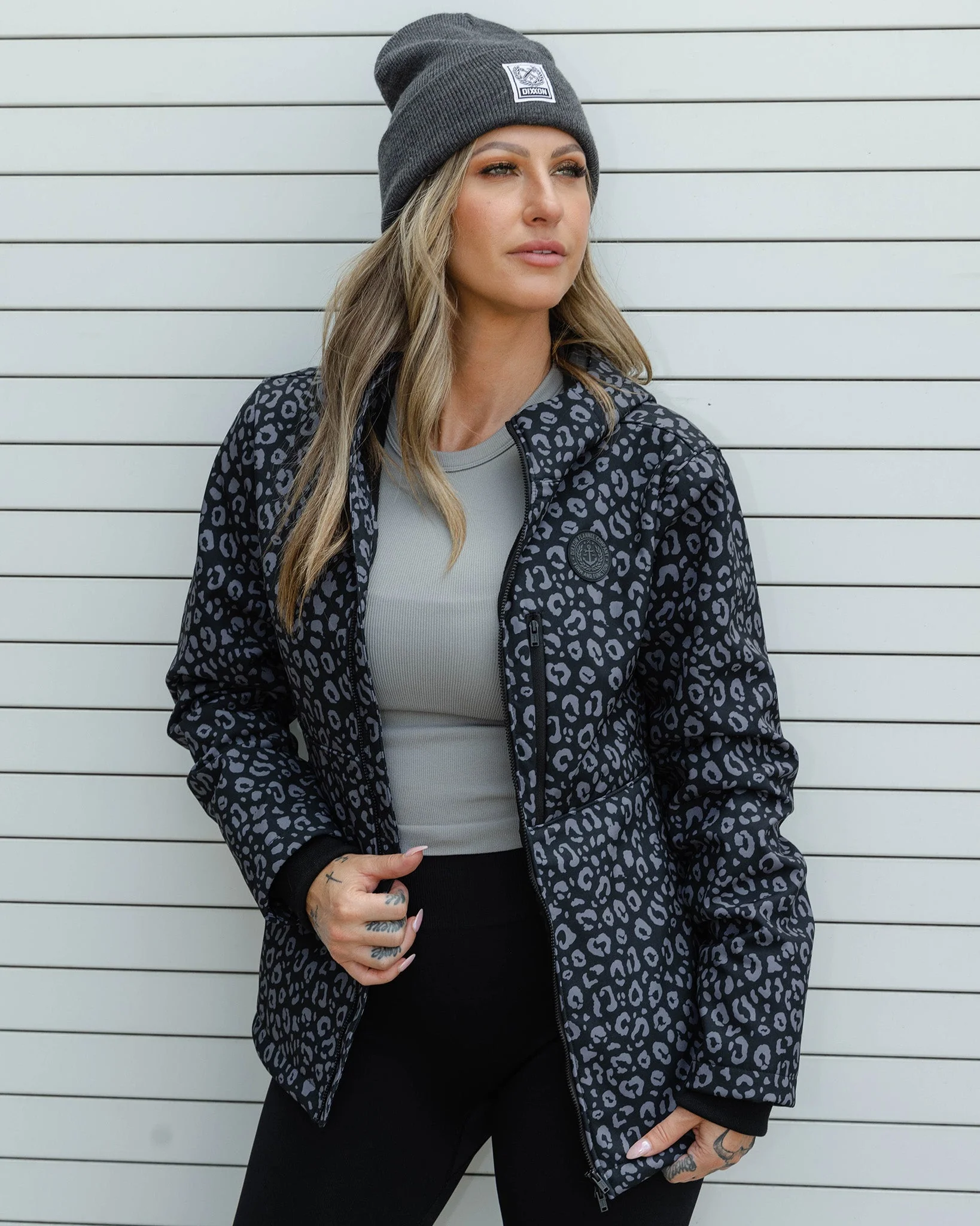 Women’s Anchor Jacket 2.0 - Black Leopard - Image 3