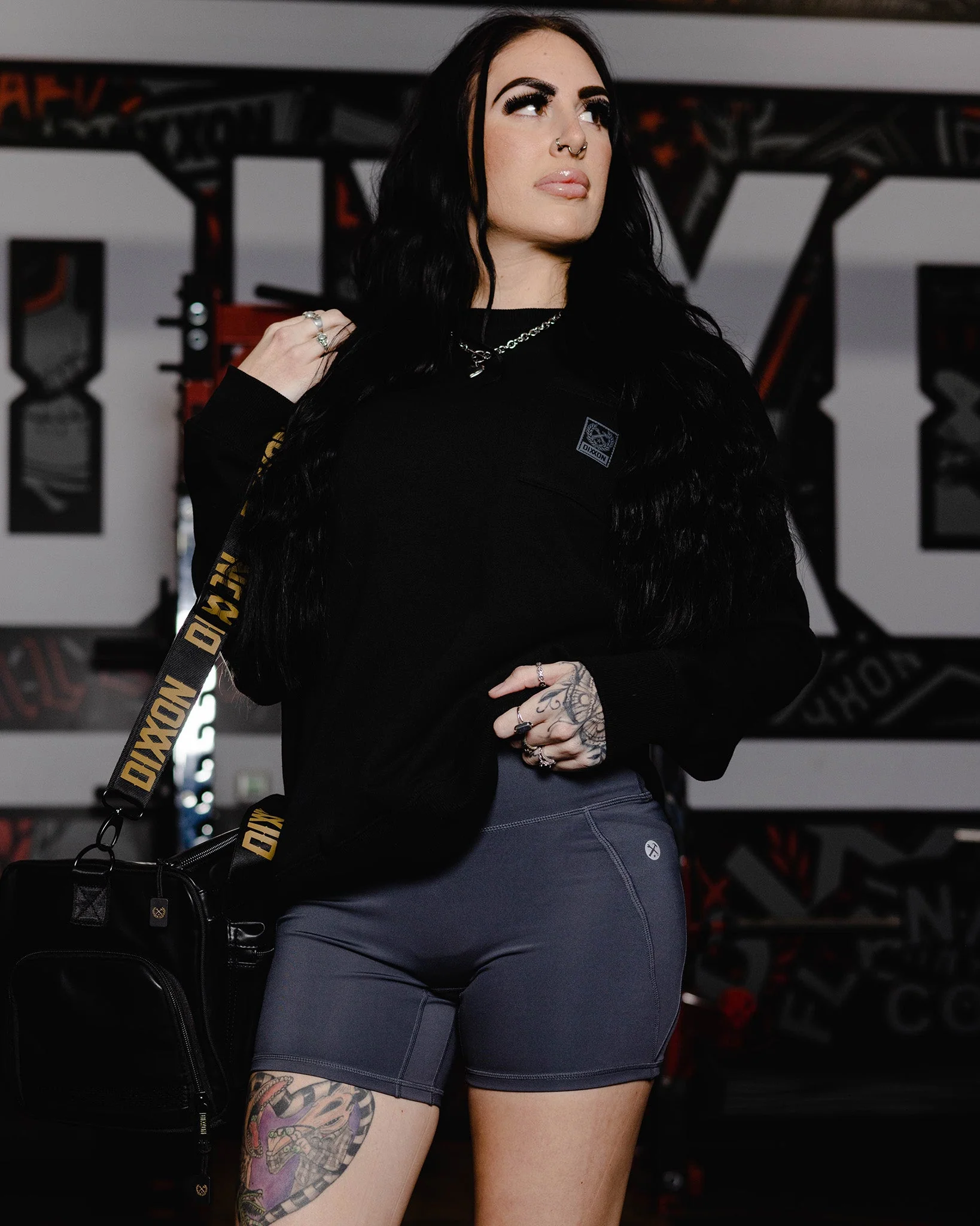 Women's 4" Biker Shorts - Charcoal - Image 5