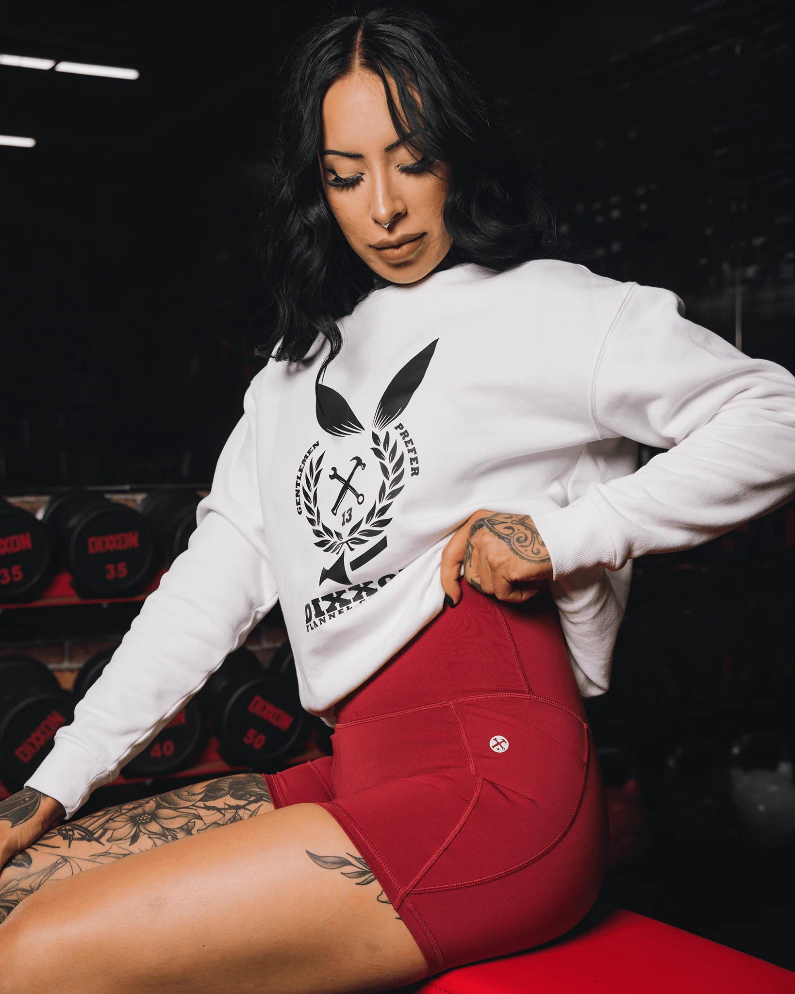 Women's 4" Biker Shorts - Maroon - Image 6