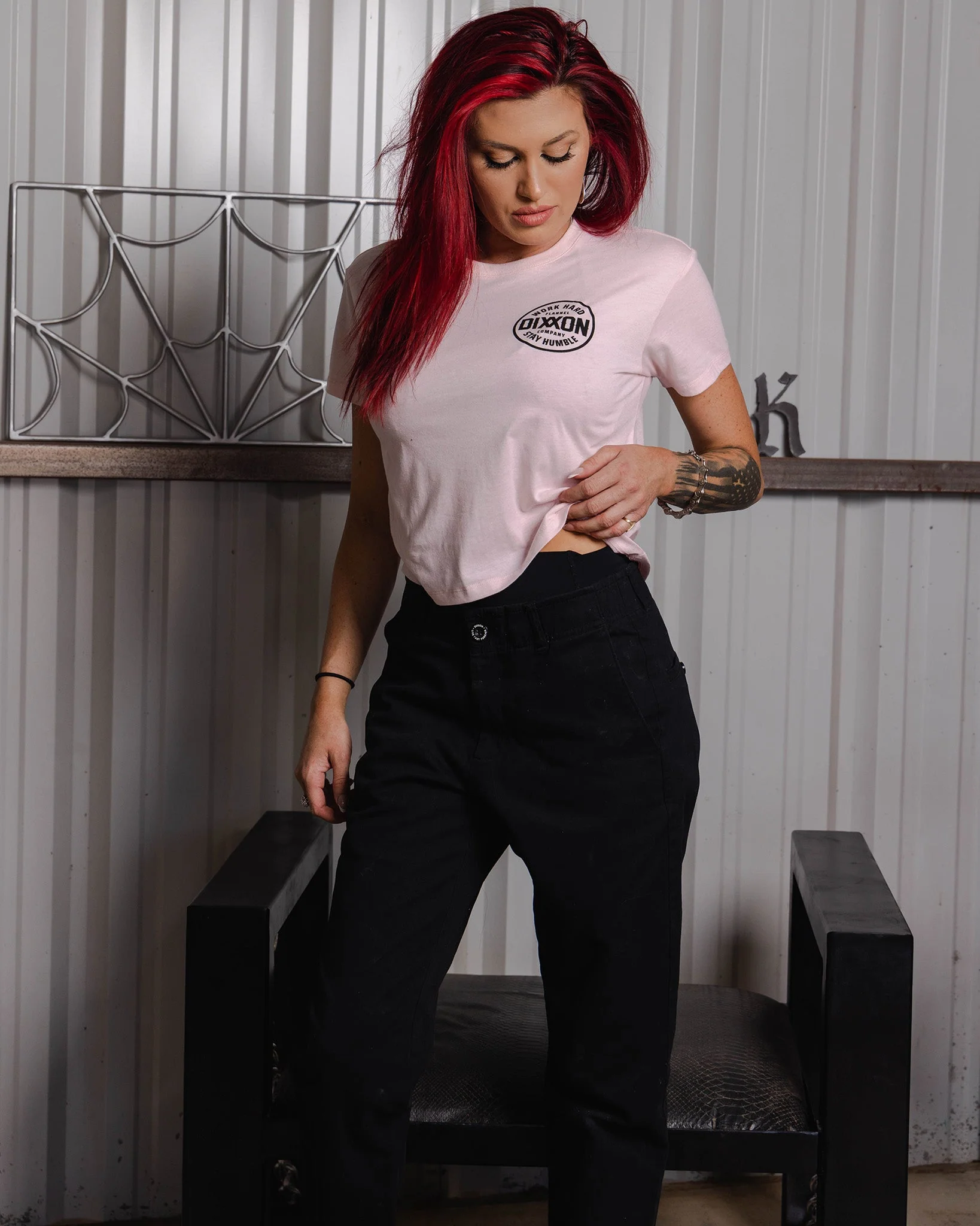 Women's Black Nuevo Corpo Crop Top - Pink - Image 3
