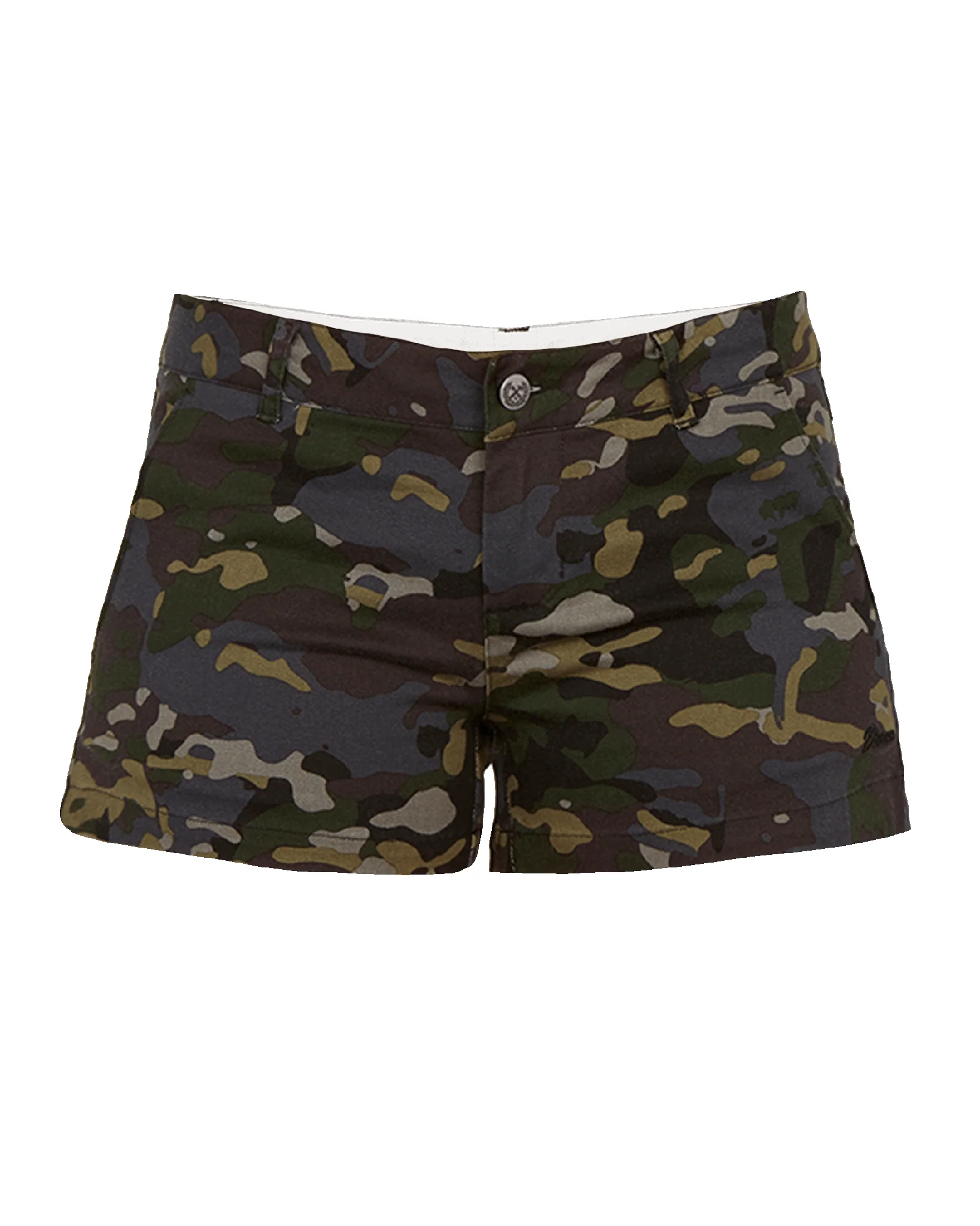 Women's Chino Shorts - Black Camo - Image 2