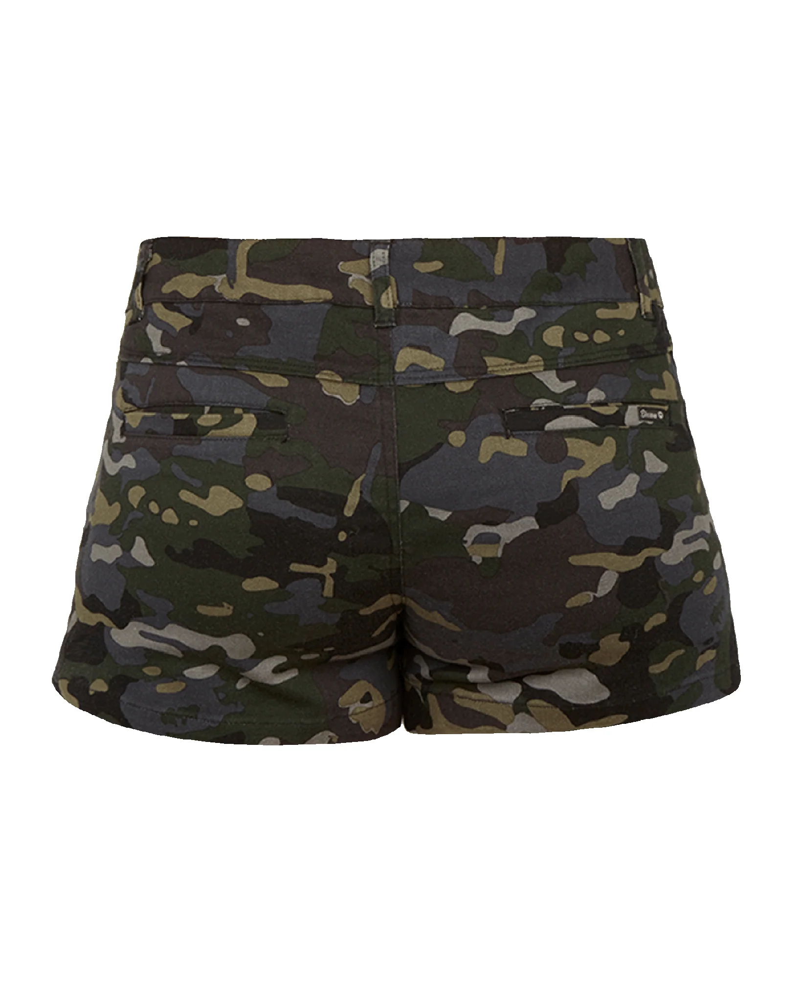 Women's Chino Shorts - Black Camo - Image 3
