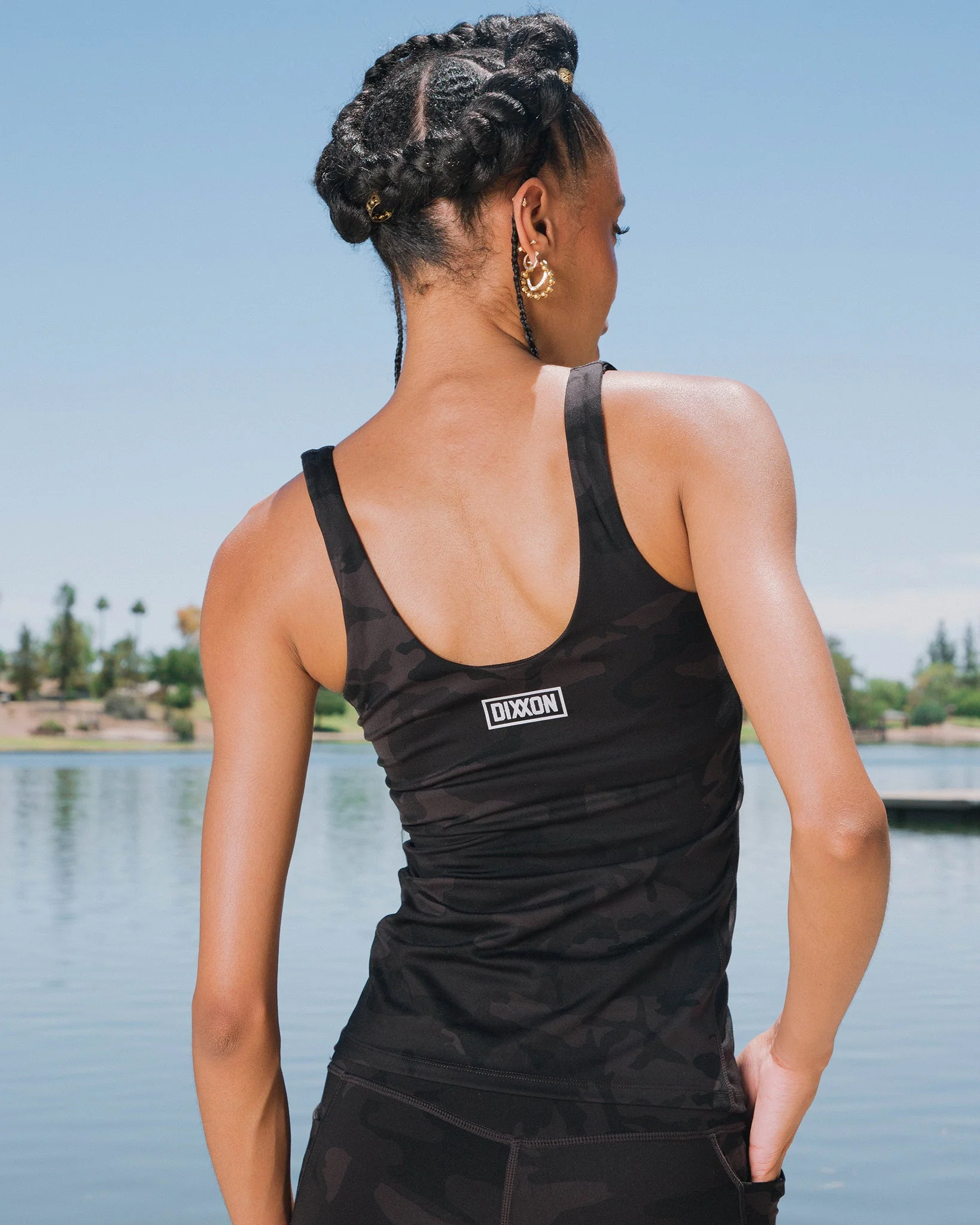 Women's Classic Tank - Black Camo - Image 2