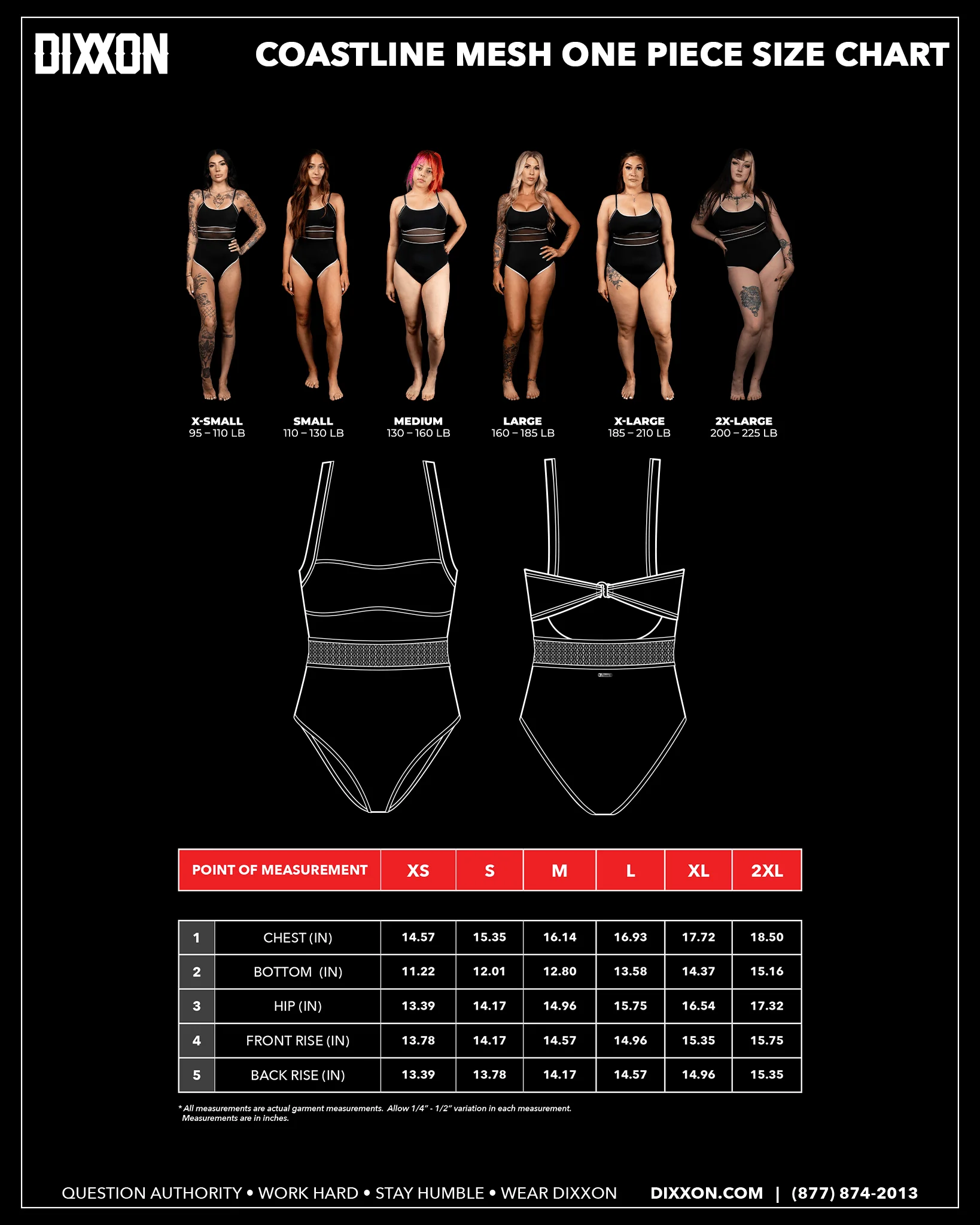 Women's Coastline Mesh One Piece Swimsuit - Black & White - Image 3