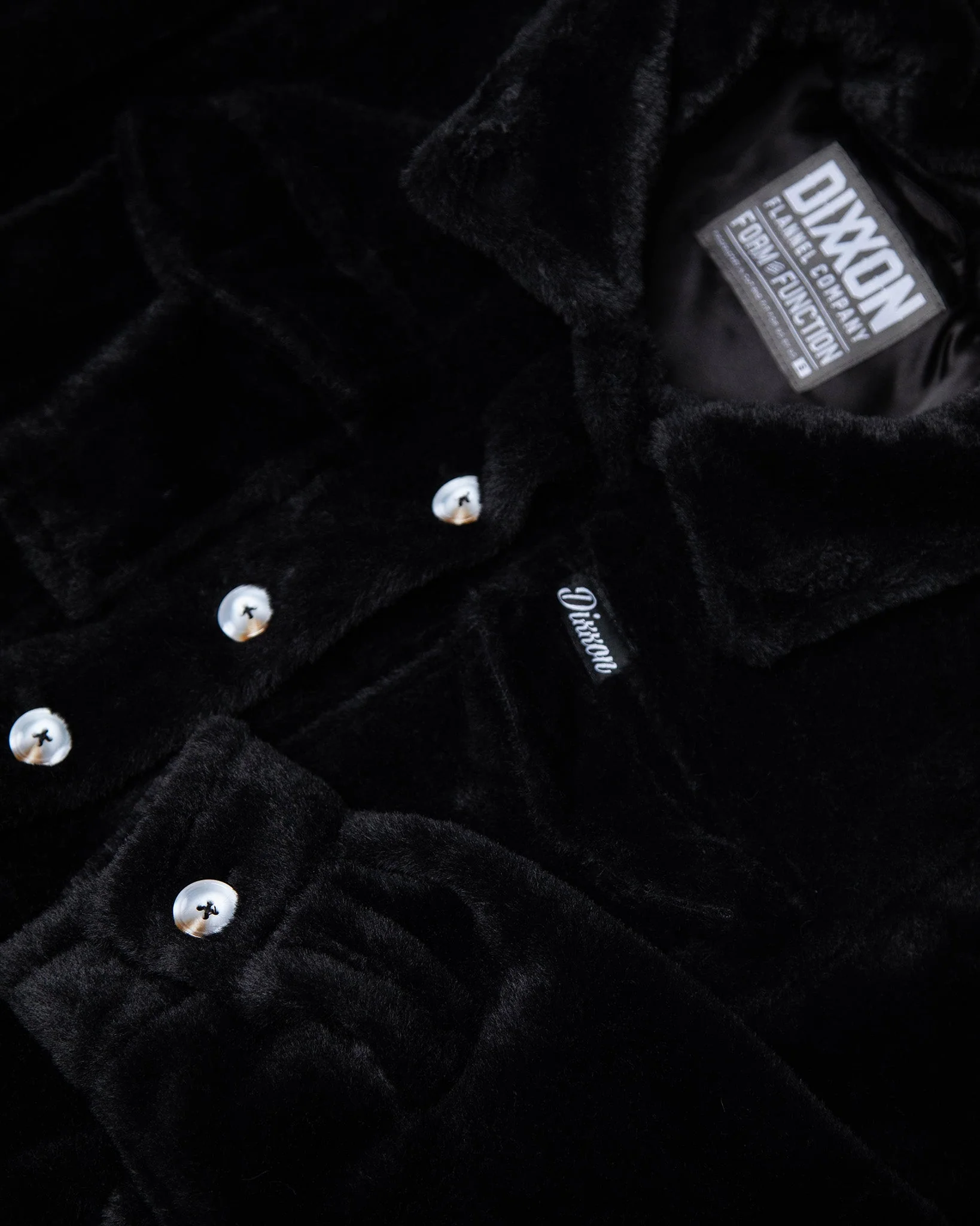 Women's Cropped Shacket - Black - Image 6