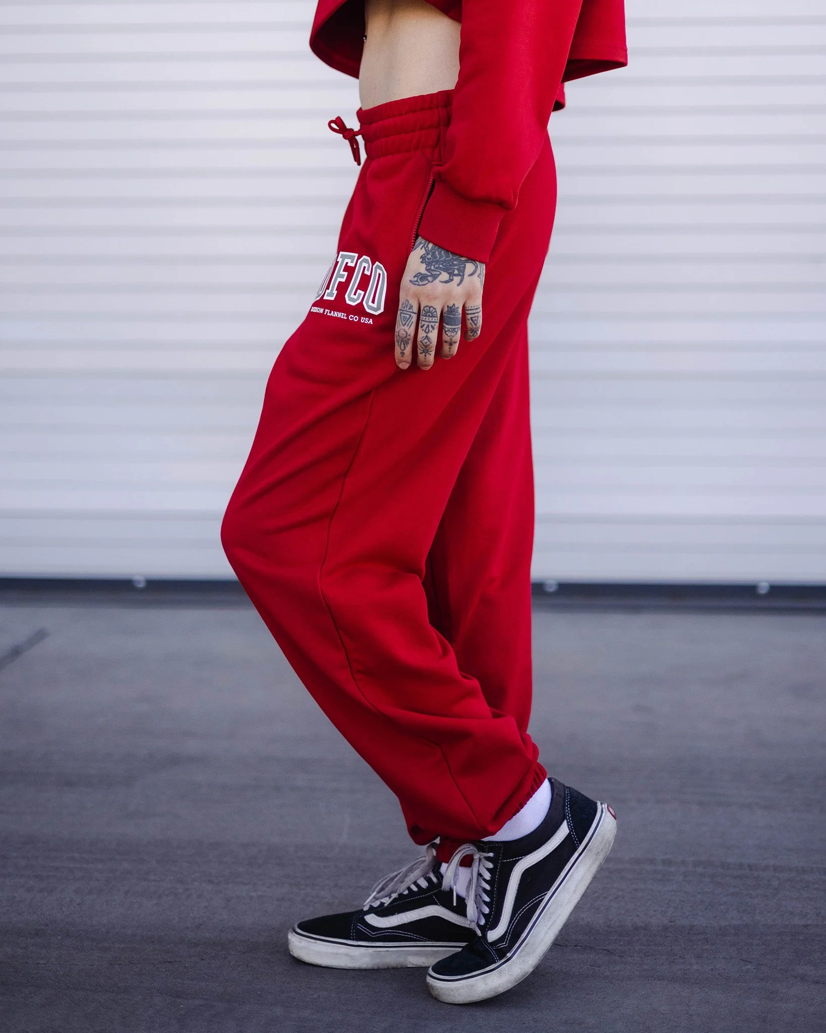 Women's DFCO Sweatpants - Red - Image 2