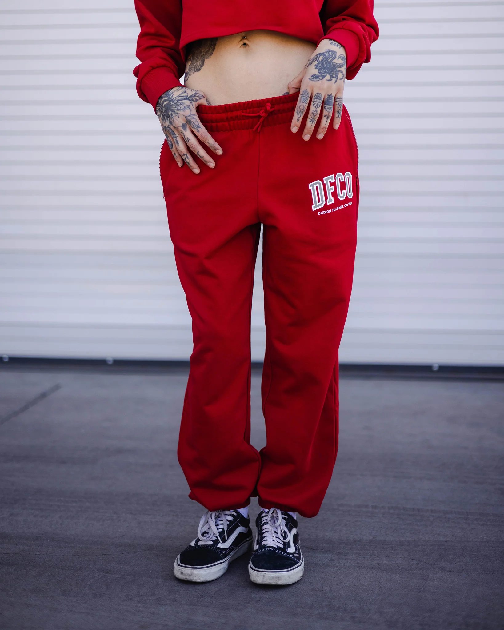 Women's DFCO Sweatpants - Red - Image 3
