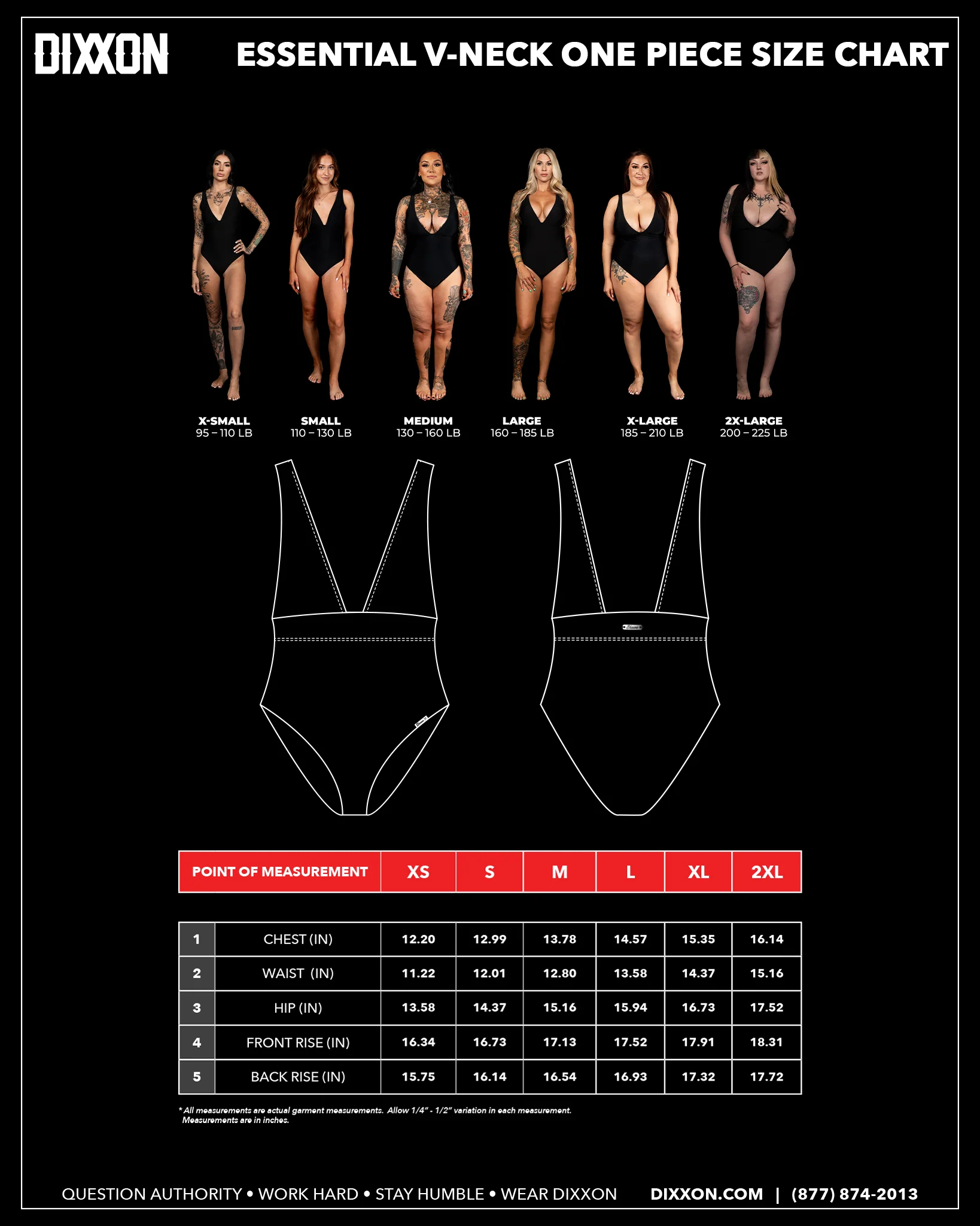 Women's Essential V-Neck One Piece - Red - Image 5