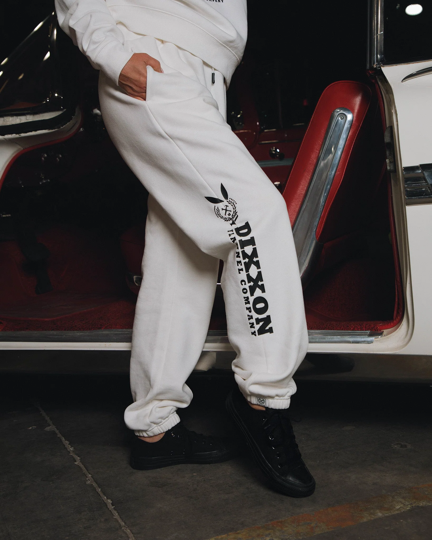 Women's Gent Sweatpants - White - Image 3