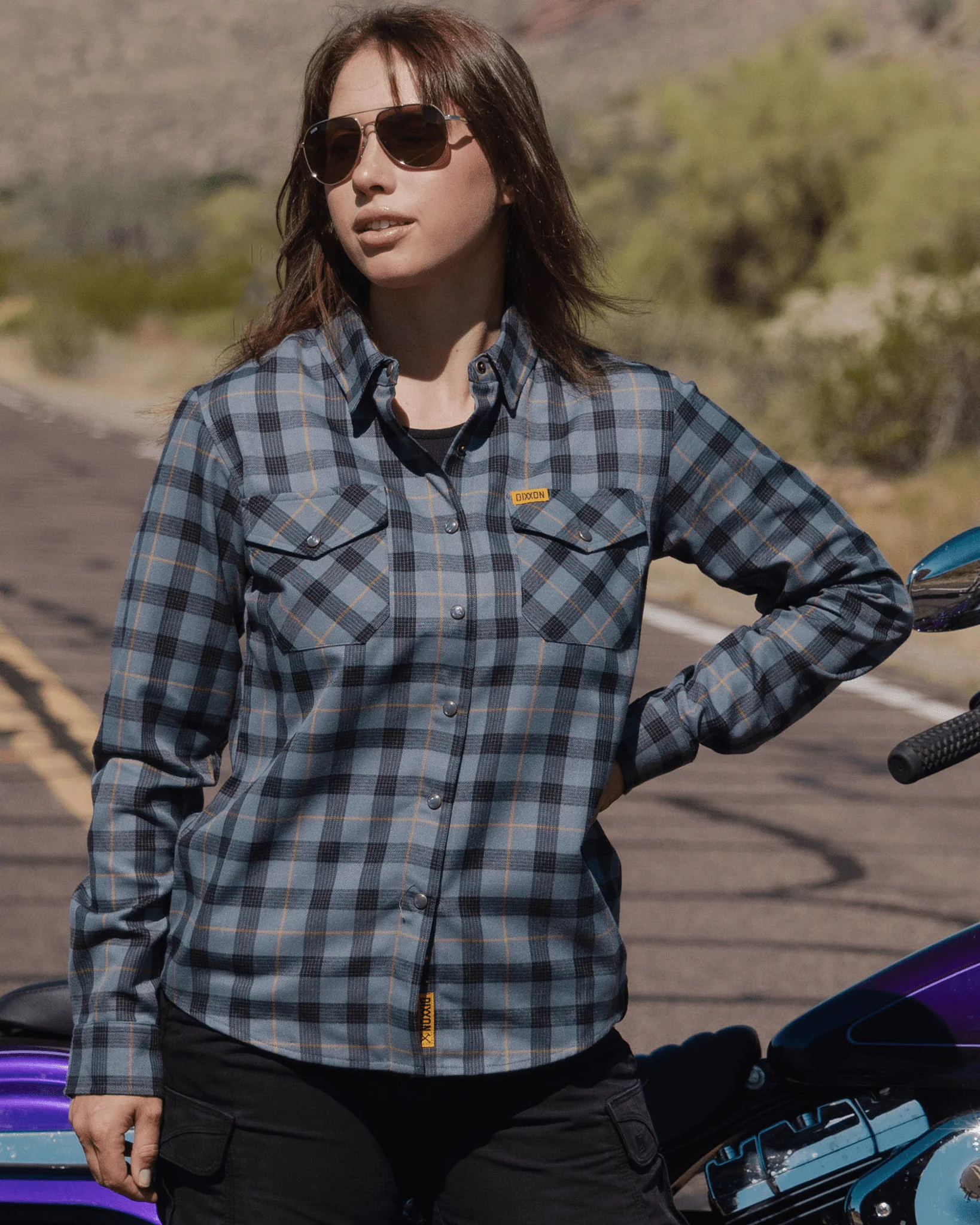 Women's Highway Ribbons Flannel - Image 4
