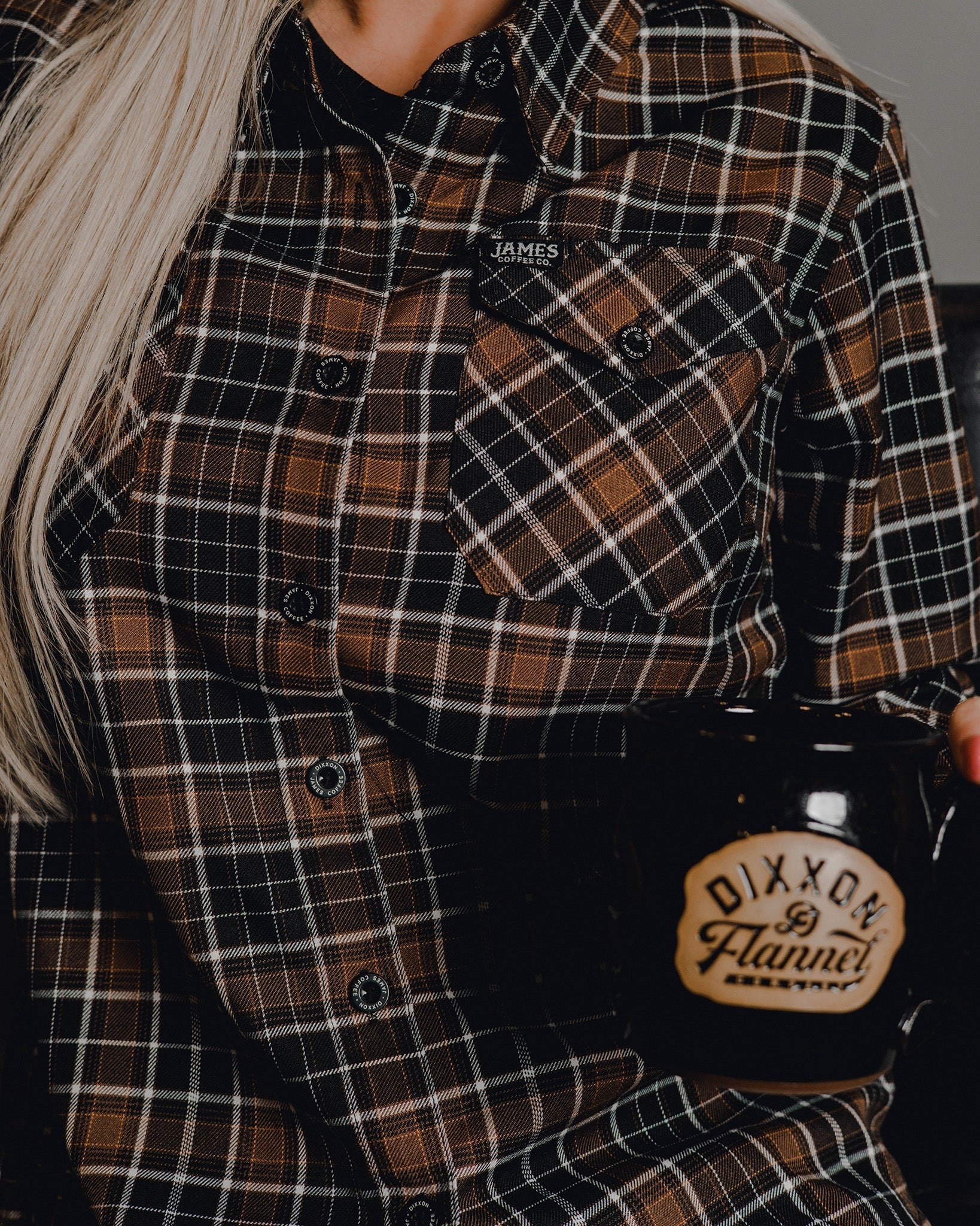 Women's James Coffee Co. Flannel - Image 4