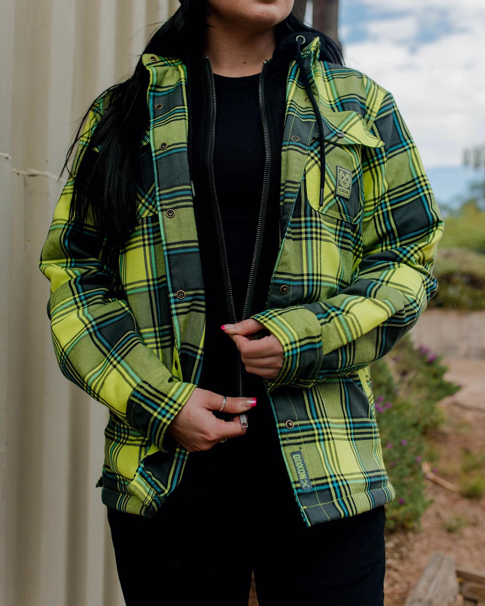 Women's Jobsite Hooded Flannel Jacket - Image 3