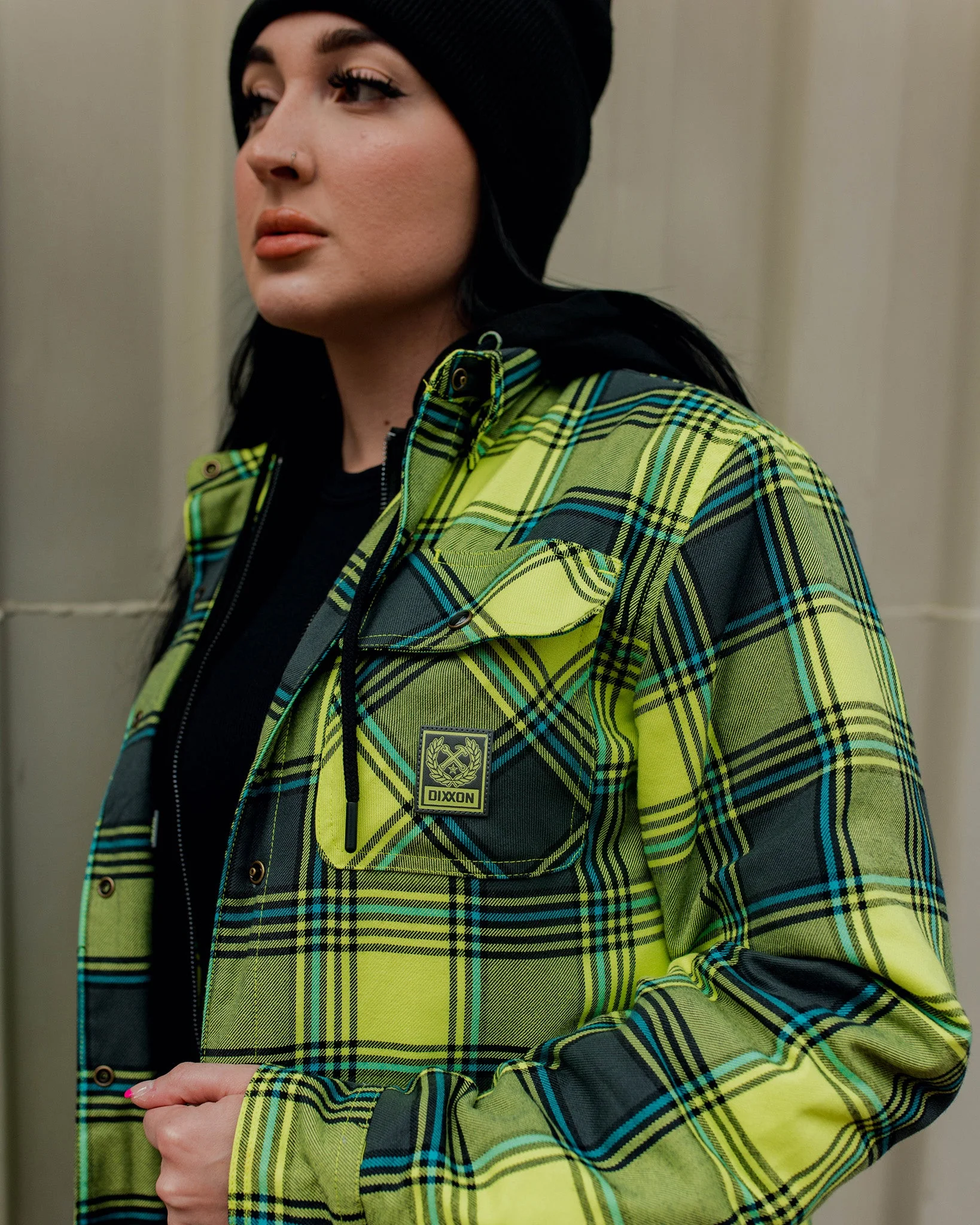 Women's Jobsite Hooded Flannel Jacket - Image 4