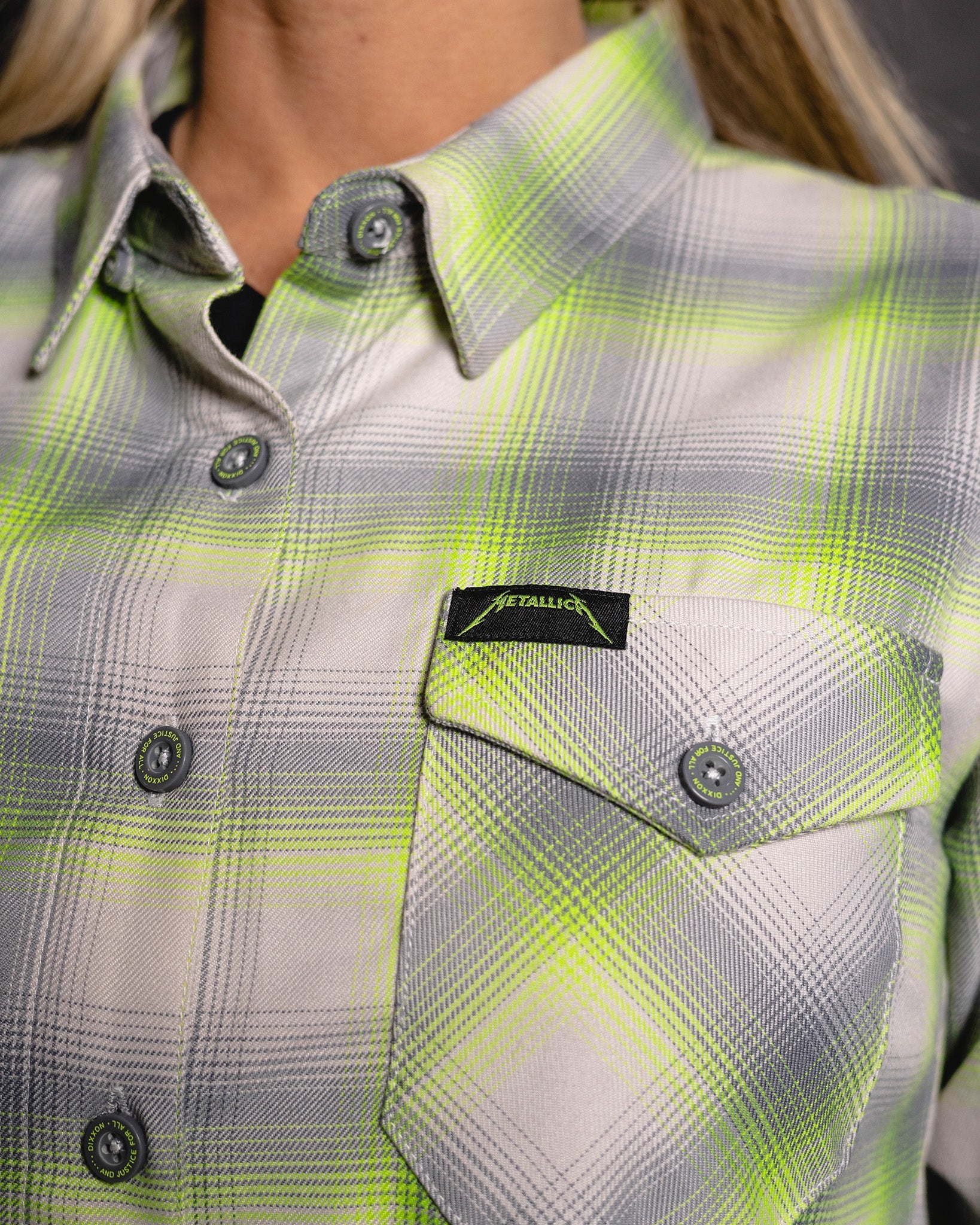 Women's Metallica …And Justice For All Flannel - Image 4