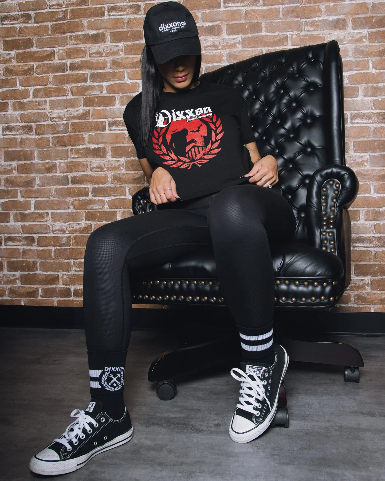 Women's Nosferatu Crop Top - Black - Image 3