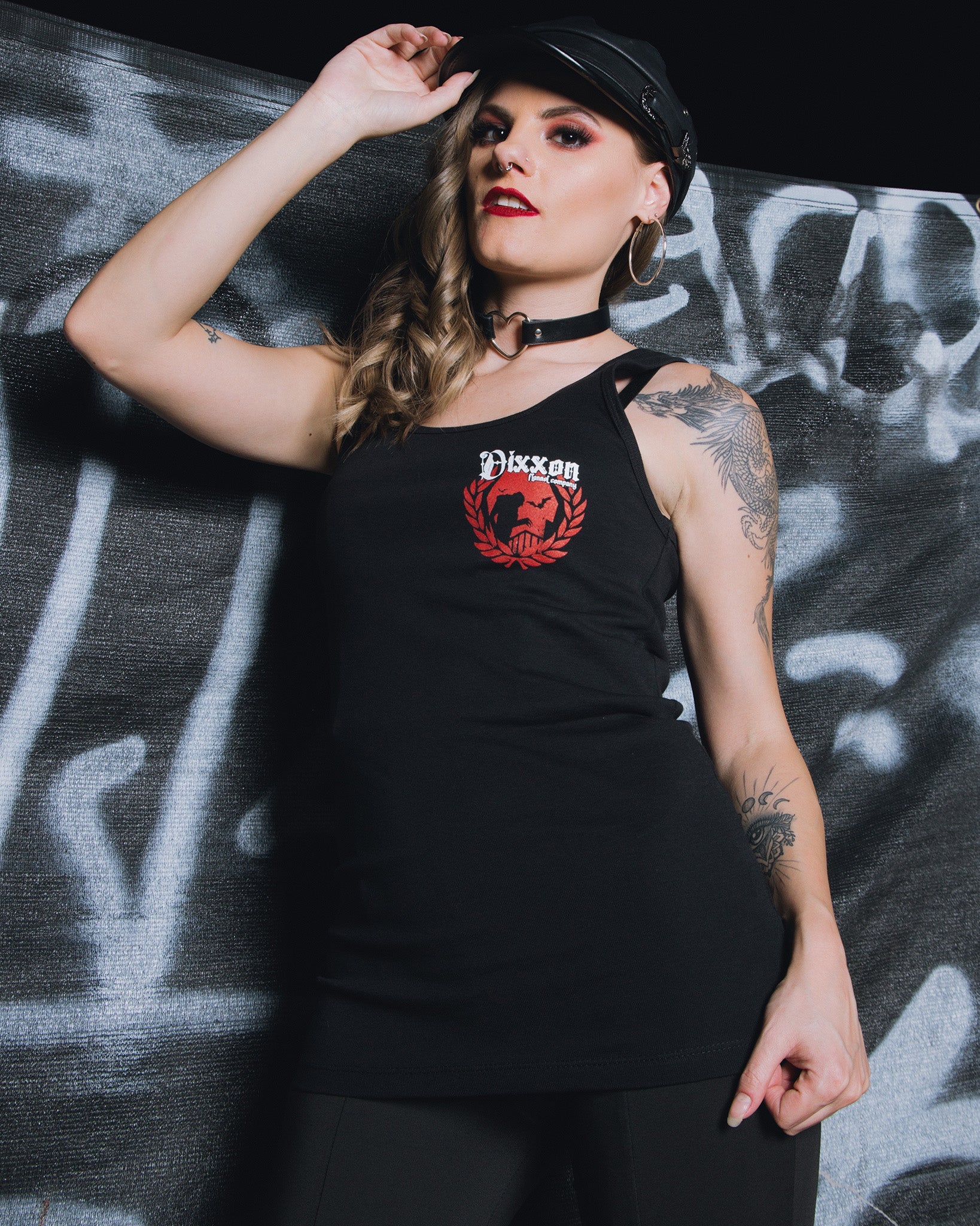 Women's Nosferatu Fitted Tank - Black - Image 4
