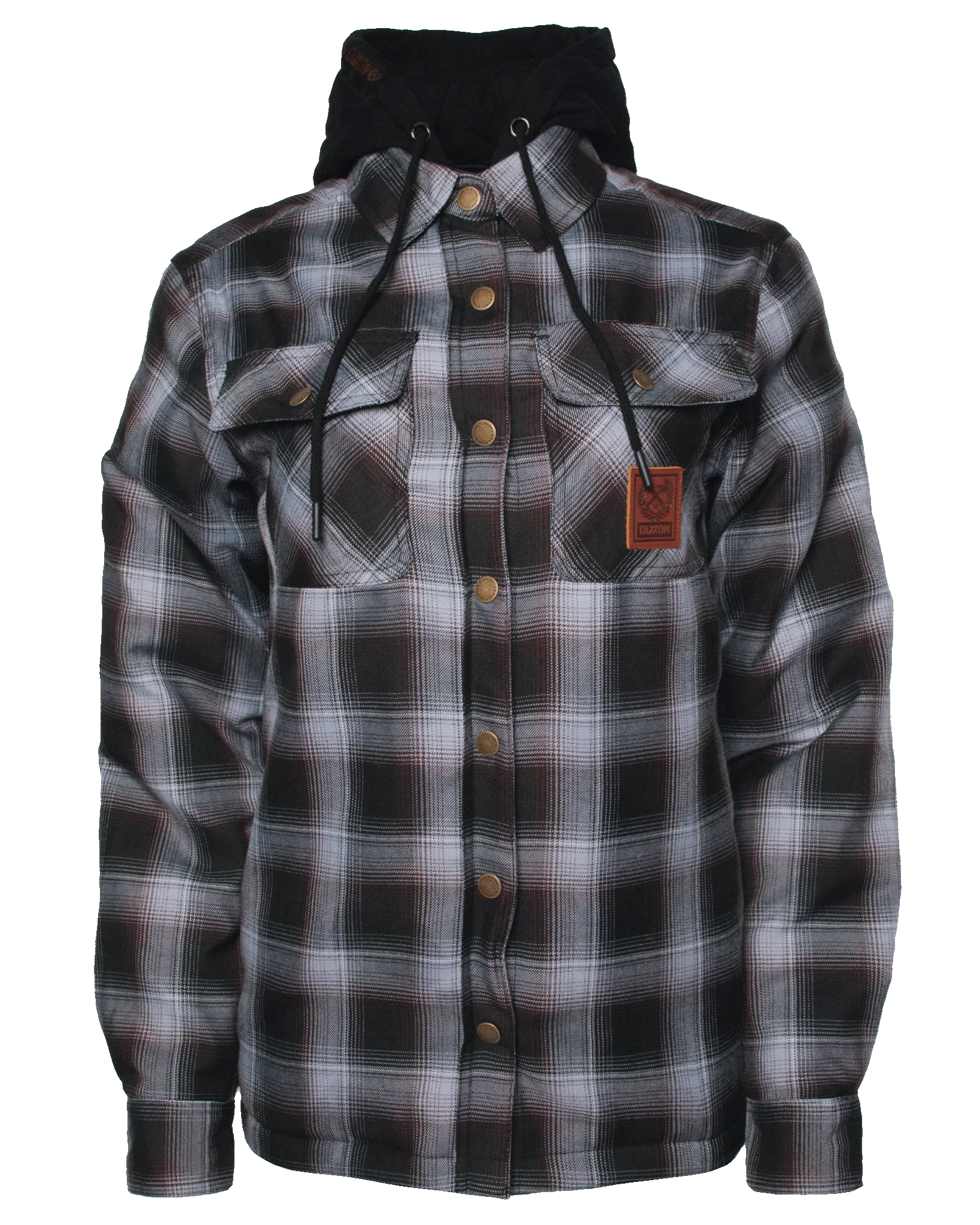 Women's Old Fashioned Hooded Flannel Jacket - Image 2