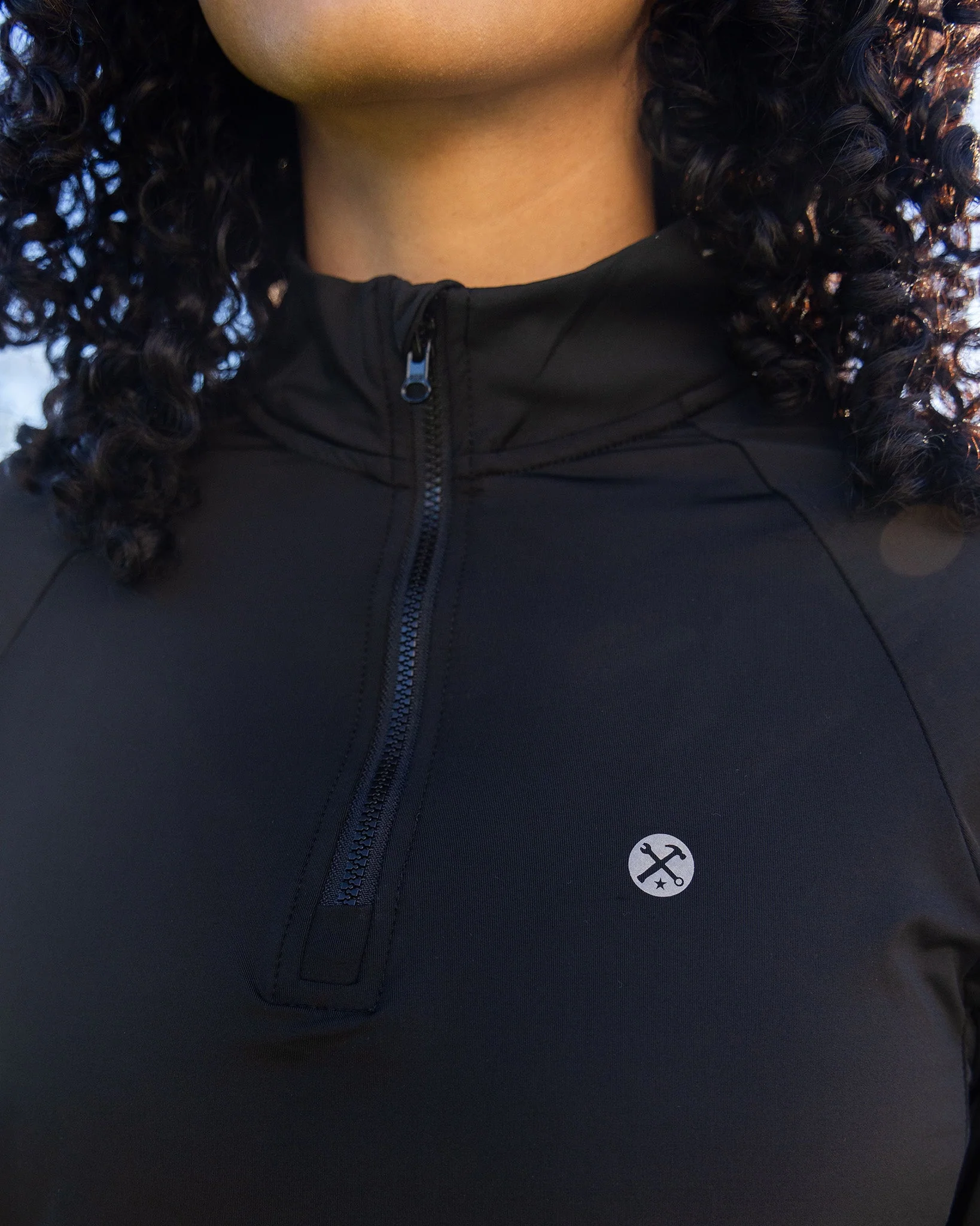 Women's Pace Quarter Zip - Black - Image 3