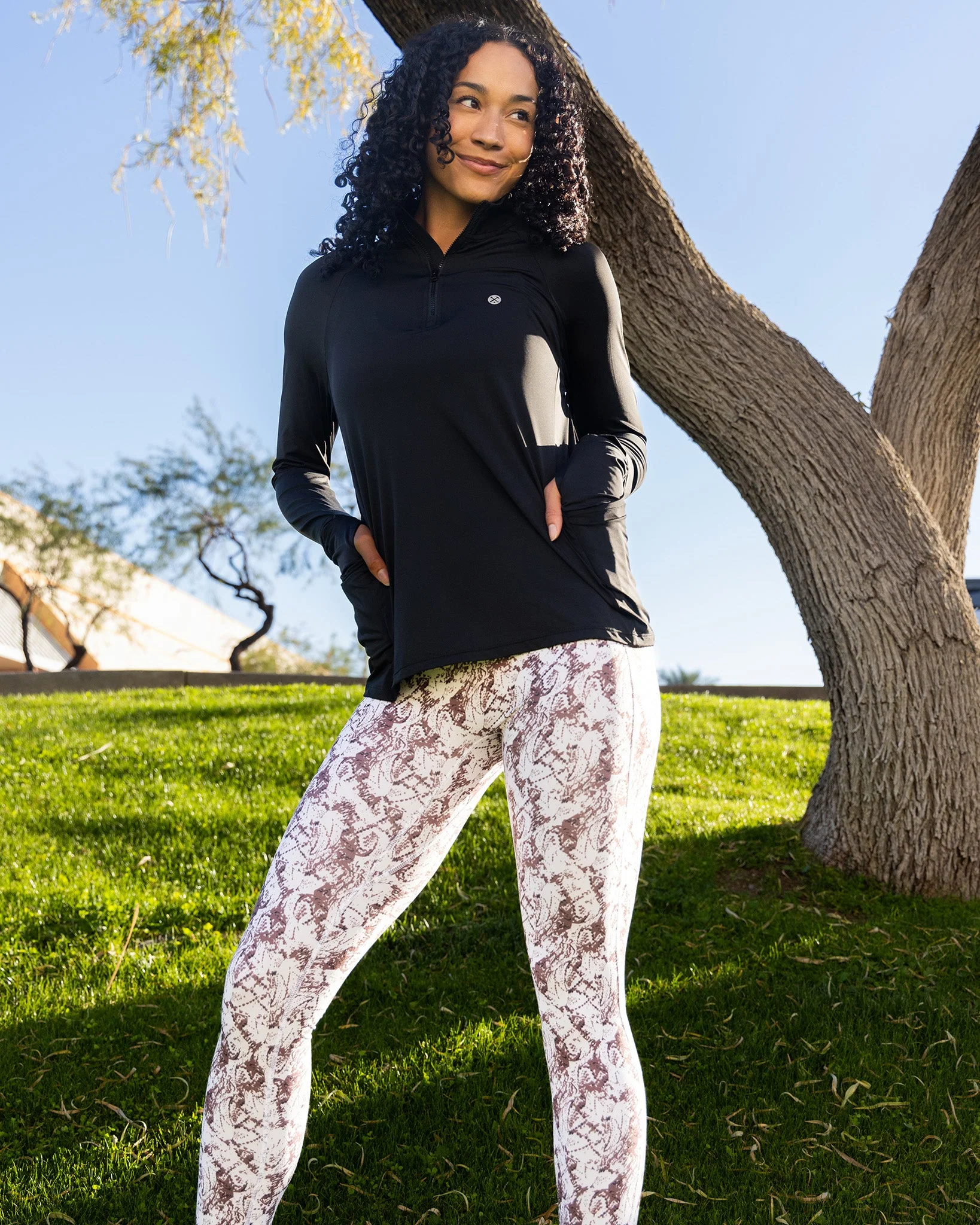 Women's Pace Quarter Zip - Black - Image 6
