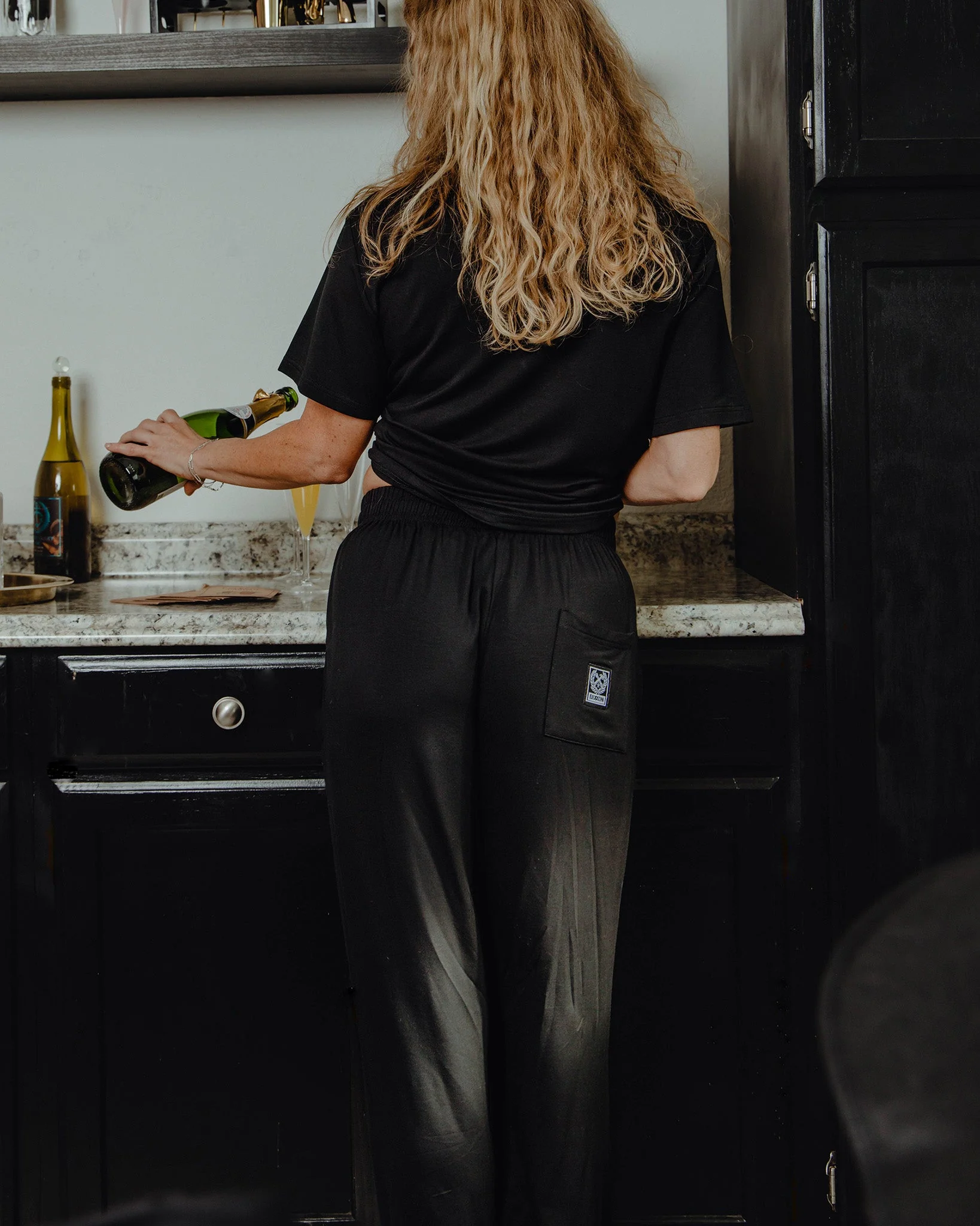 Women's Pajama Pants - Black - Image 2