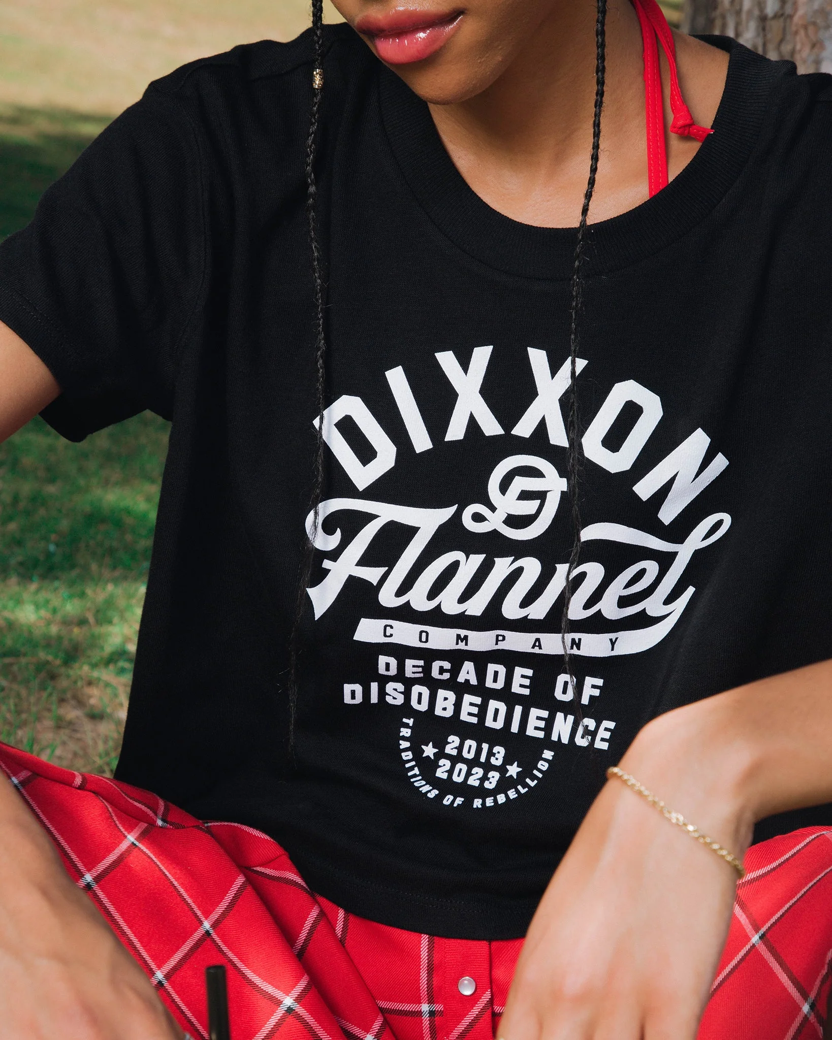 Women's Pastime Crop Top - Black - Image 3