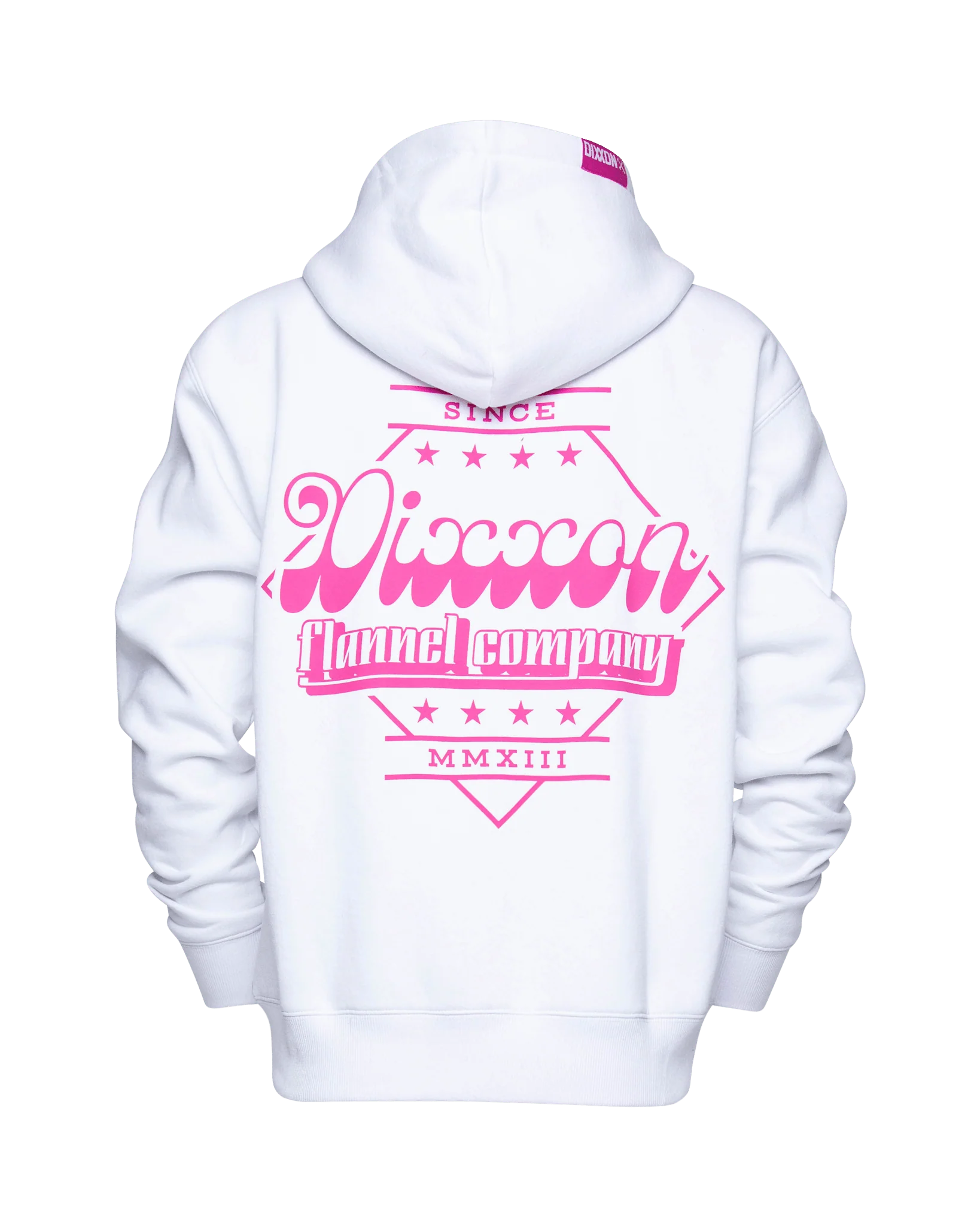 Women's Pink Stardust Zip Up Hoodie - White - Image 2