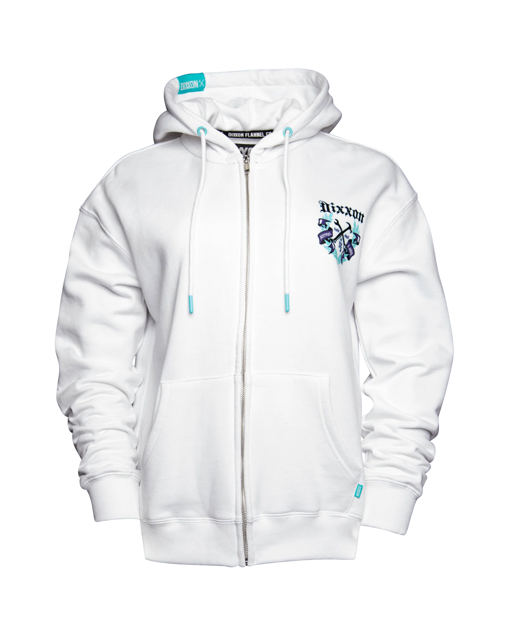 Women's Purple Award Crest Zip Up - White - Image 3
