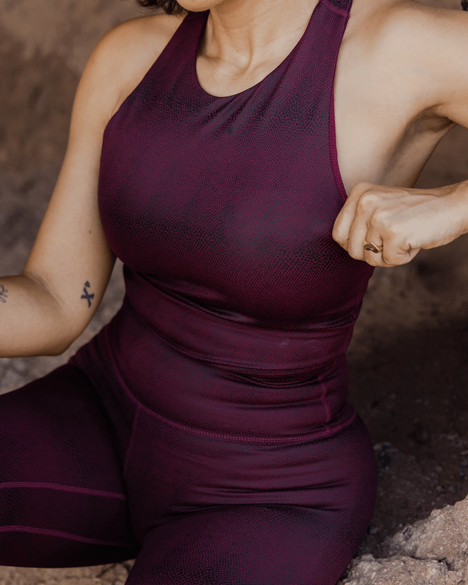 Women's Red Racer Crop Top - Image 2