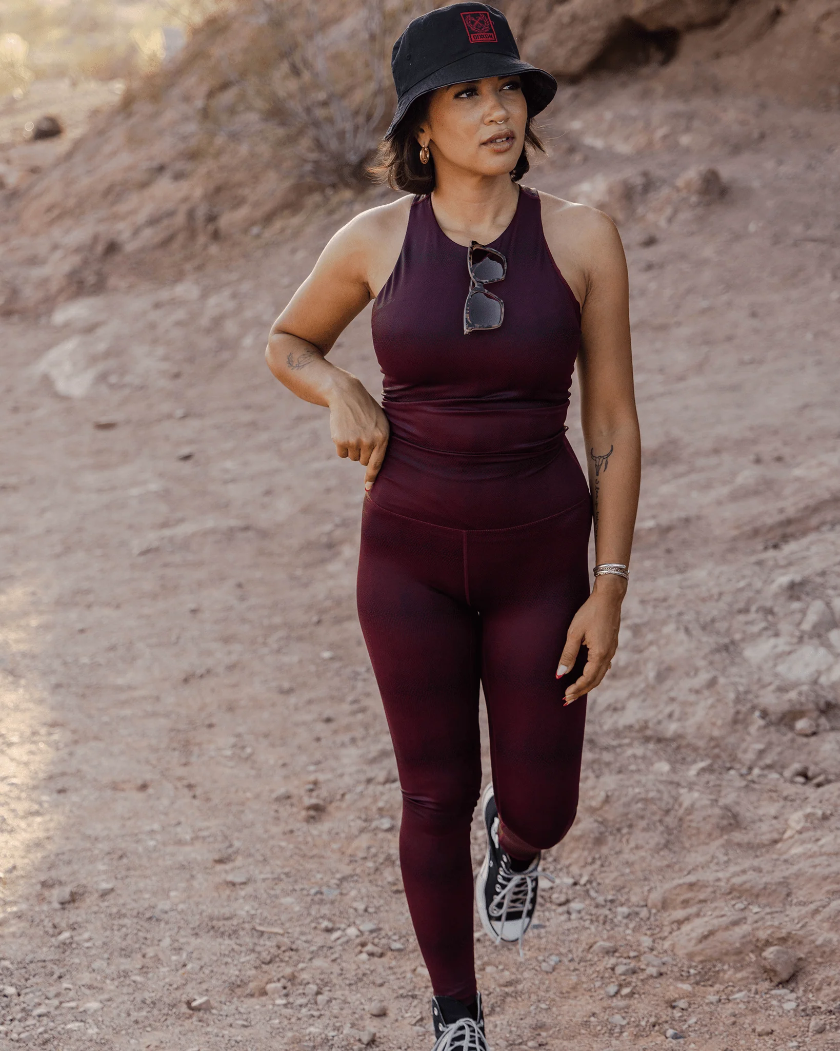 Women's Red Racer Leggings - Image 6