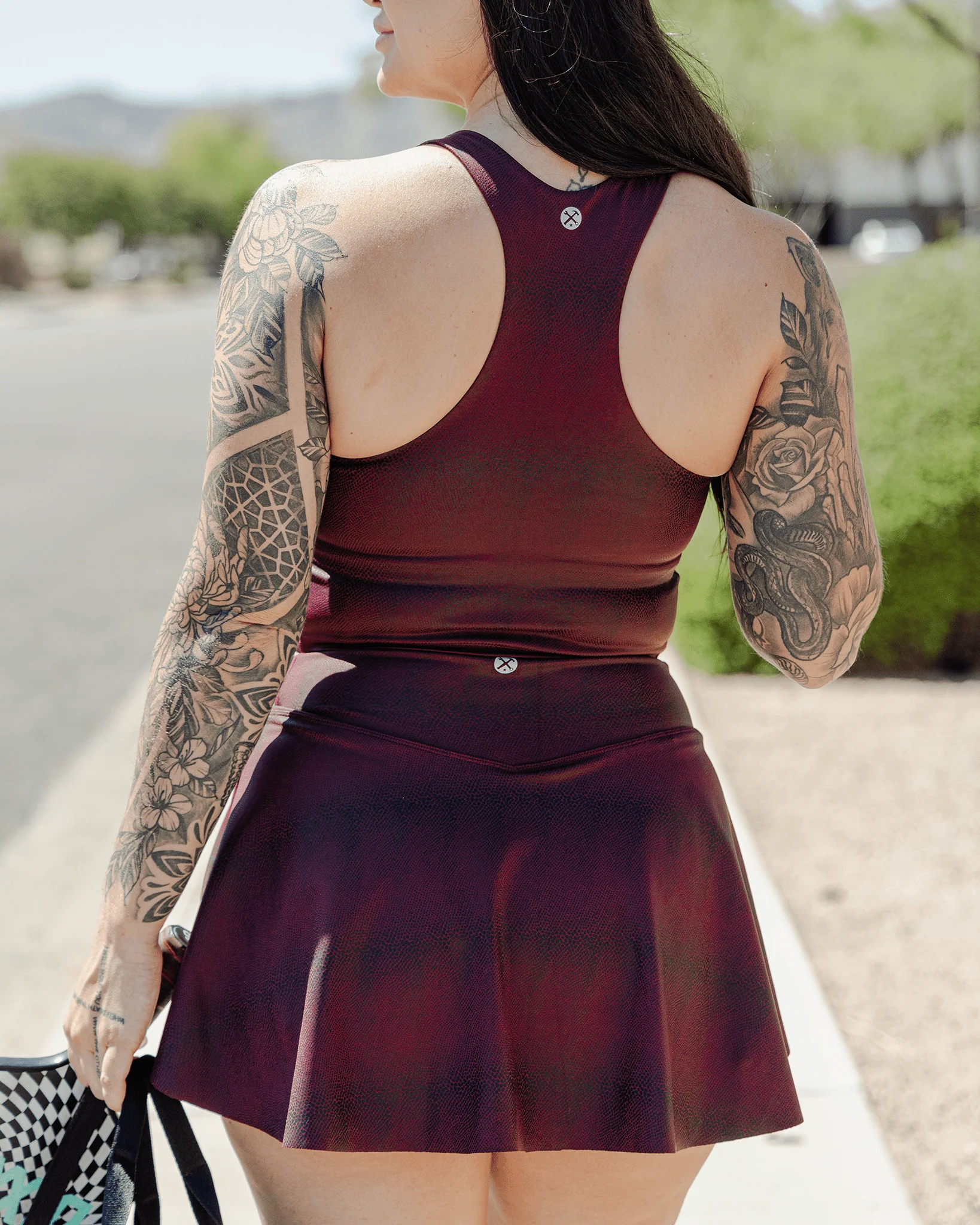 Women's Red Racer Skort - Image 2