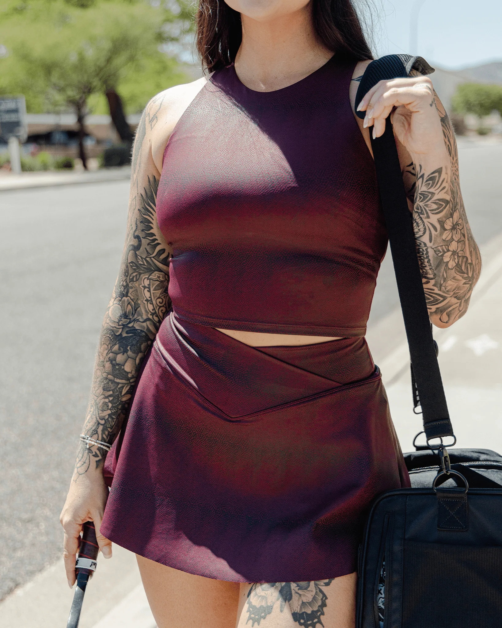 Women's Red Racer Skort - Image 3