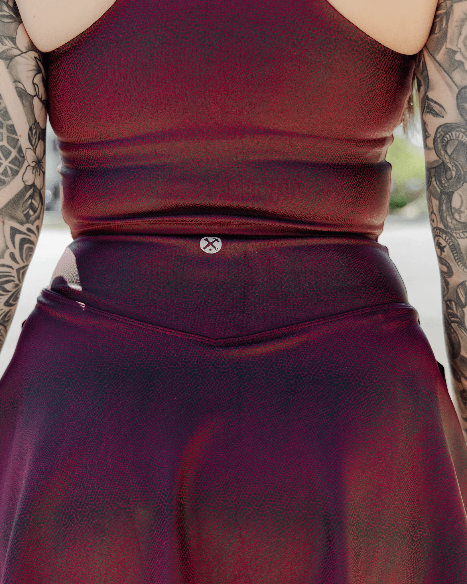 Women's Red Racer Skort - Image 5